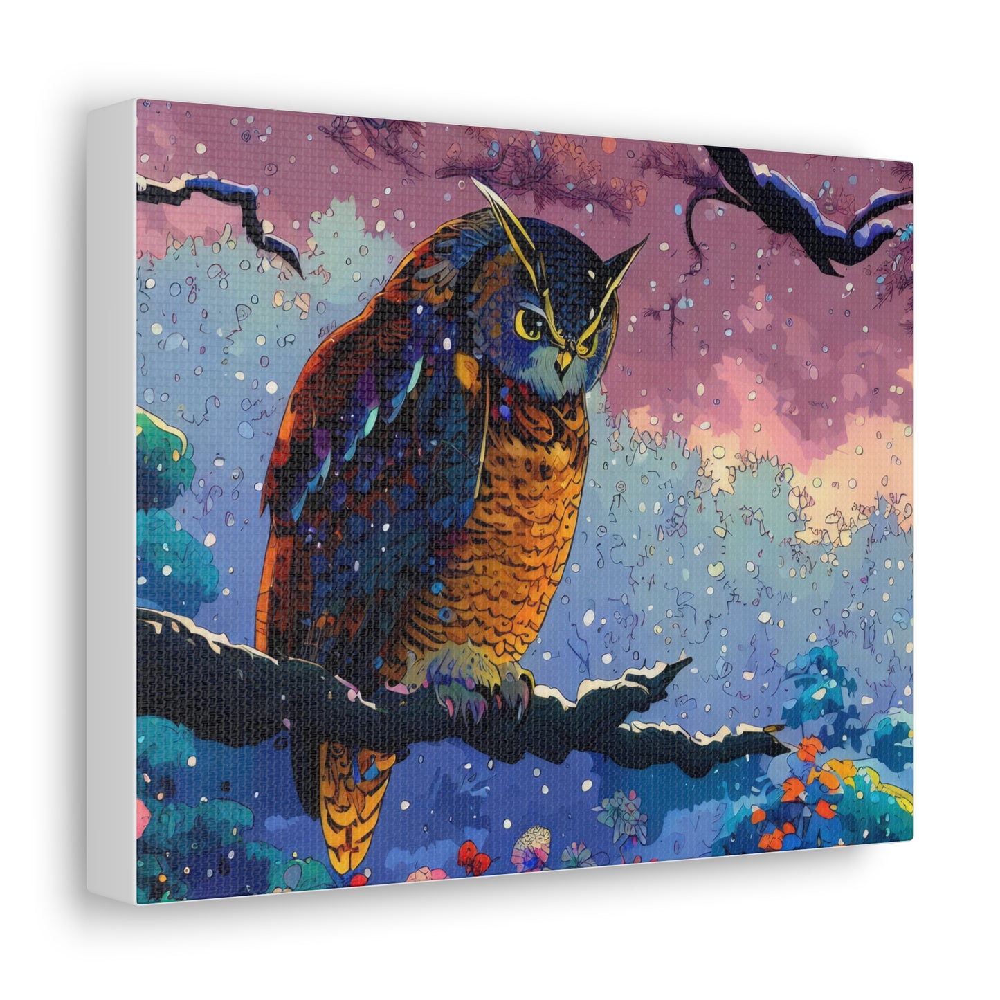 New Mexico Owl  - Canvas Wall Art