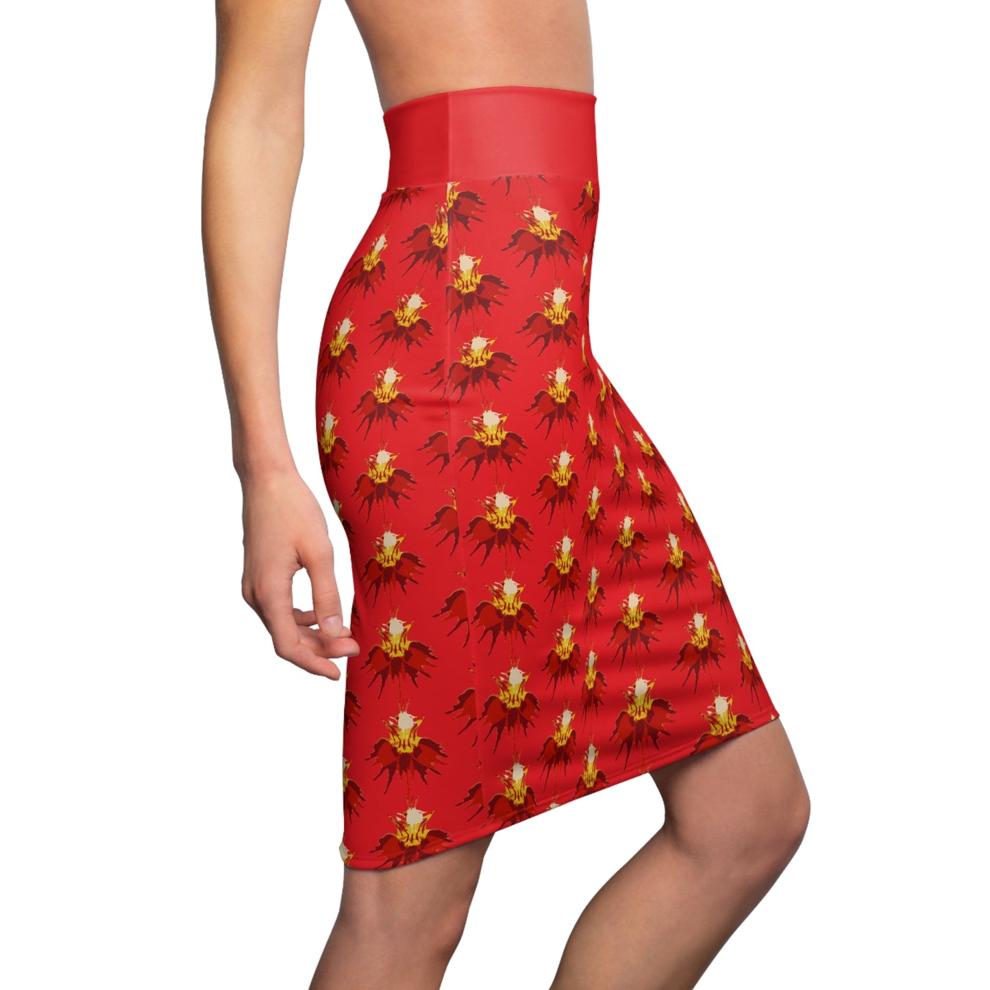 Orchid Sepal Pencil Skirt