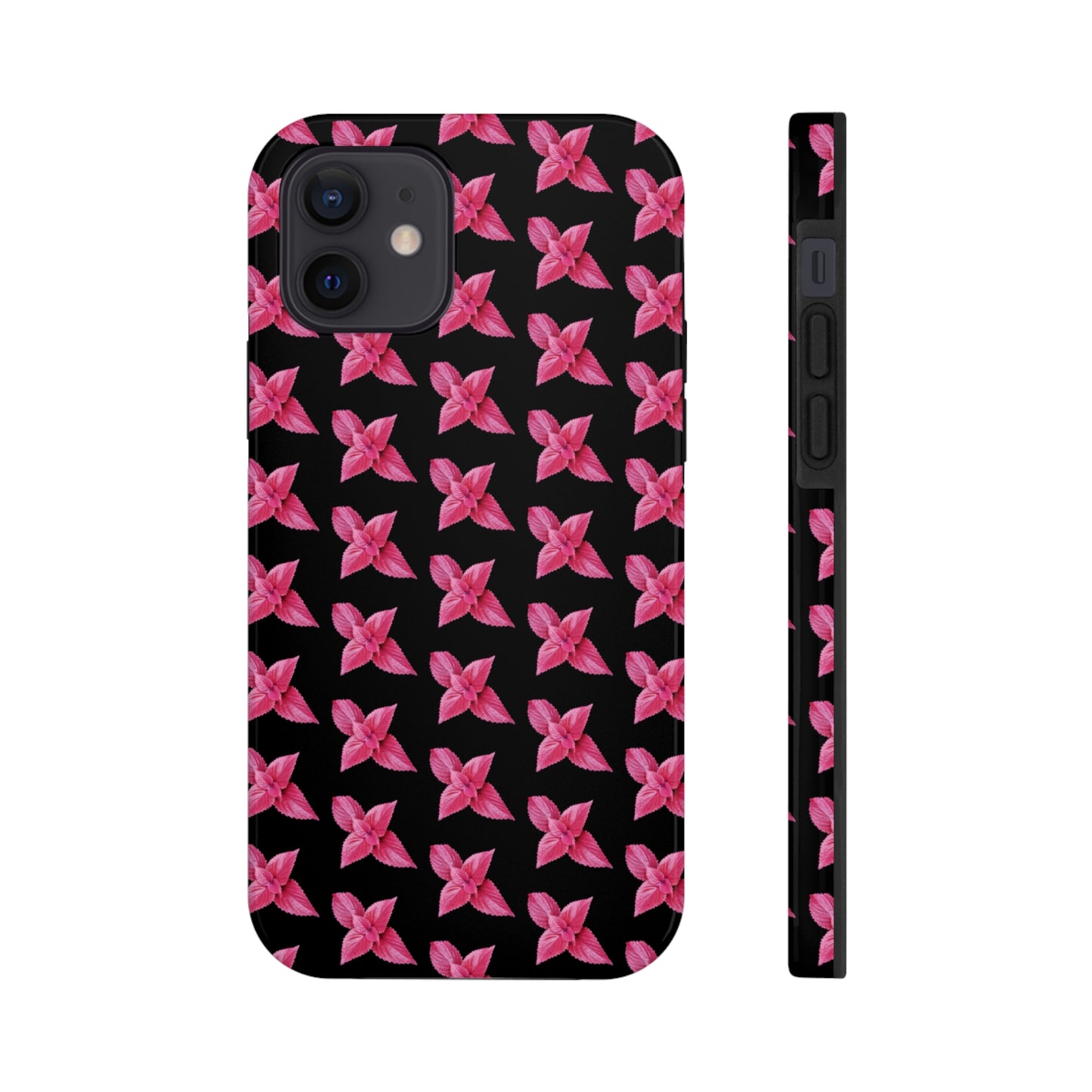 Coleus Black Tough Phone Case