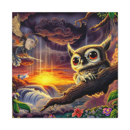 Agamemon Owl - Canvas Wall Art