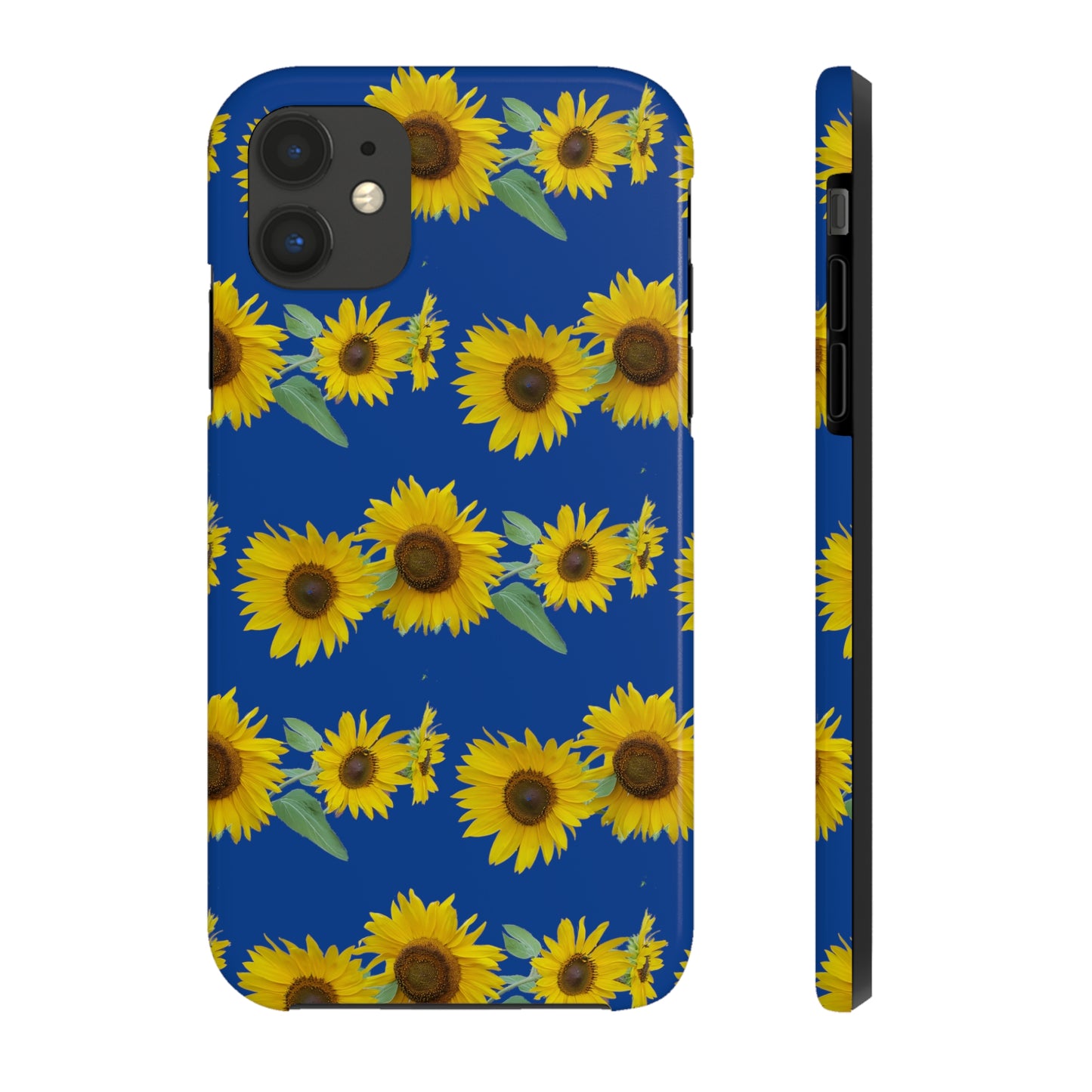 Sunflower Cluster Blue Tough Phone Case