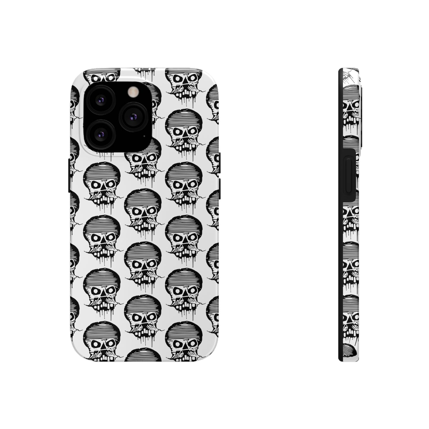 Skull White Tough Phone Case