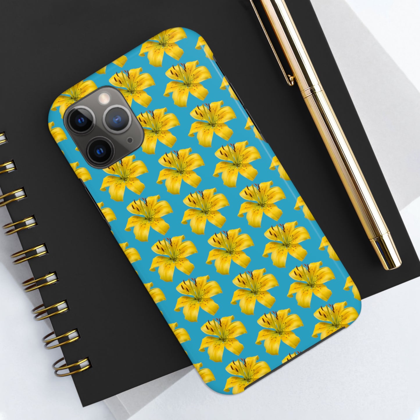 Pollyanna Lily Turquoise Tough Phone Case