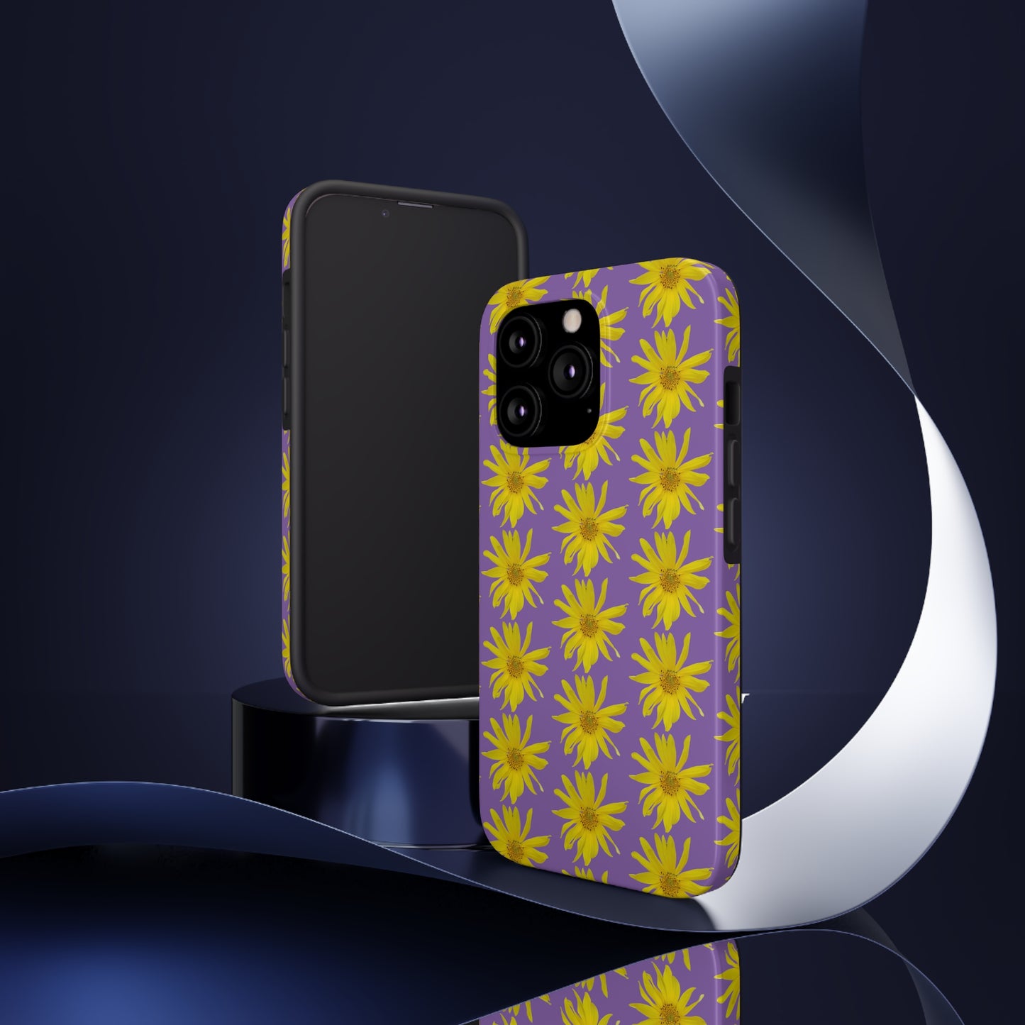 Wild Sunflower Purple Tough Phone Case