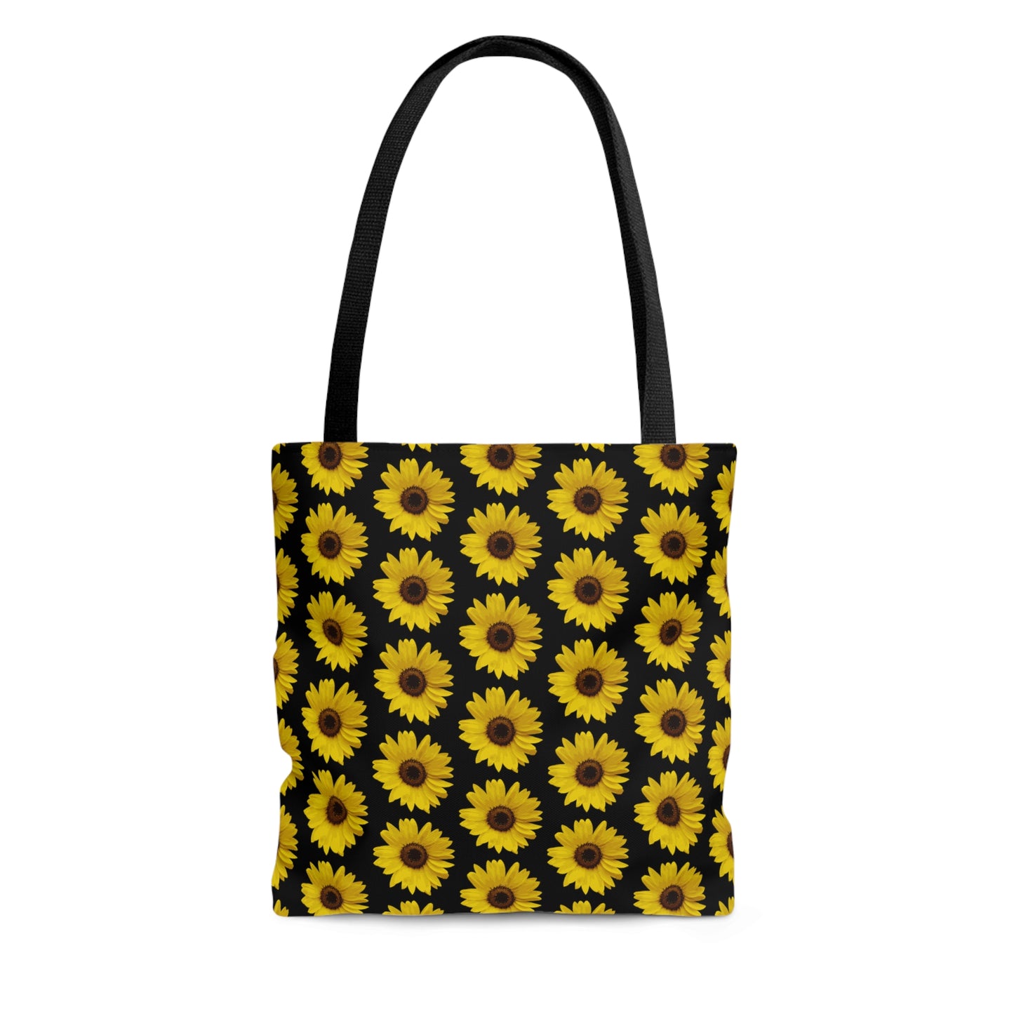 Sunflower Black Tote Bag