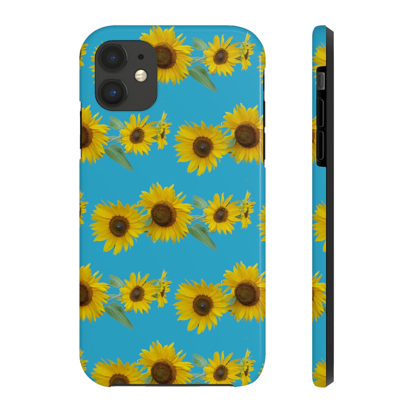 Sunflower Cluster Turquoise Tough Phone Case