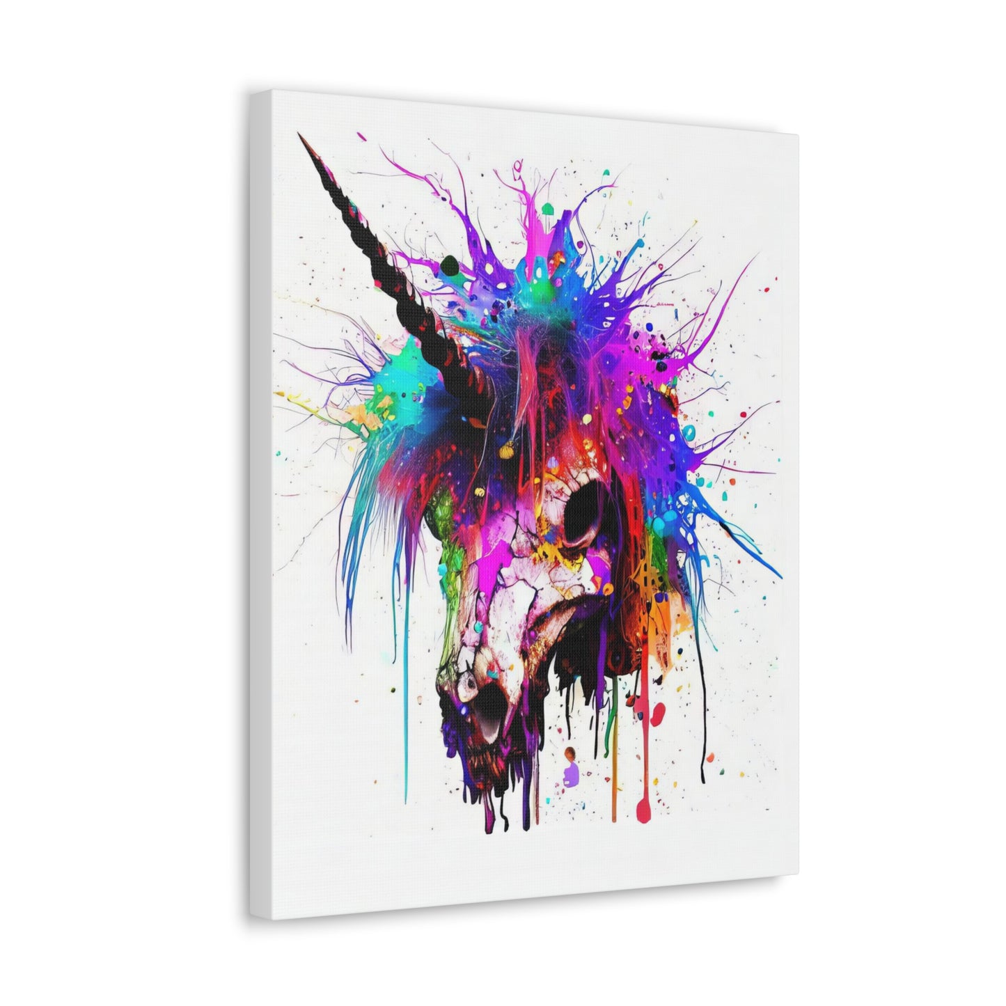 Unicorn Skull - Canvas Wall Art