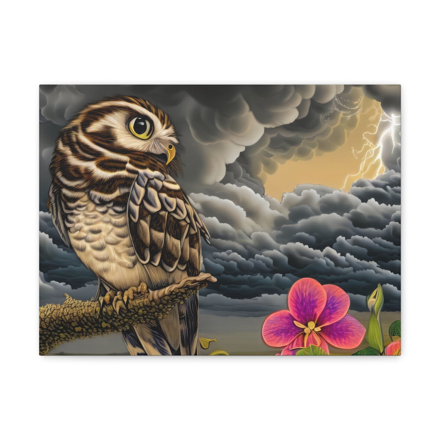 Hawaii Owl - Canvas Wall Art