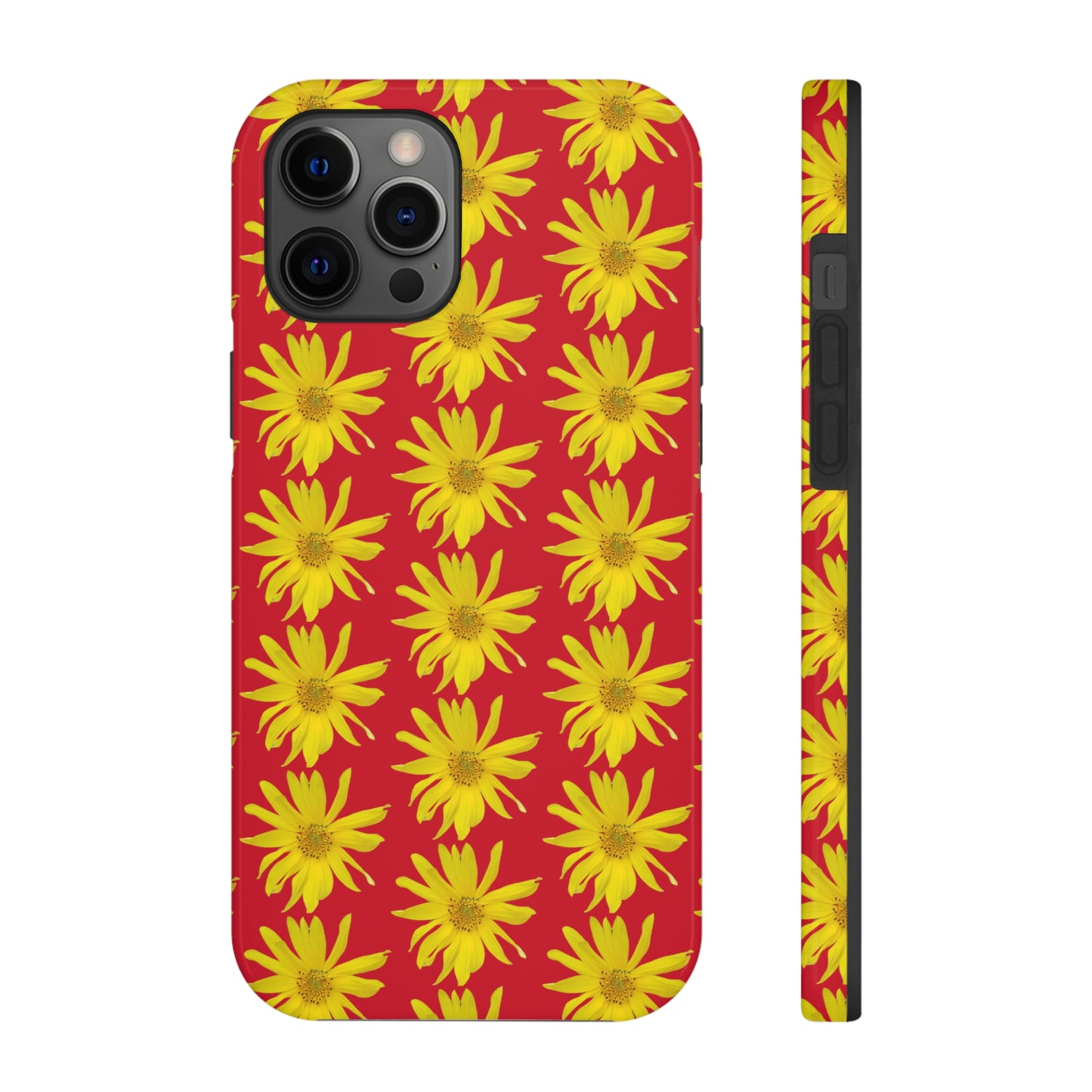 Wild Sunflower Red Tough Phone Case