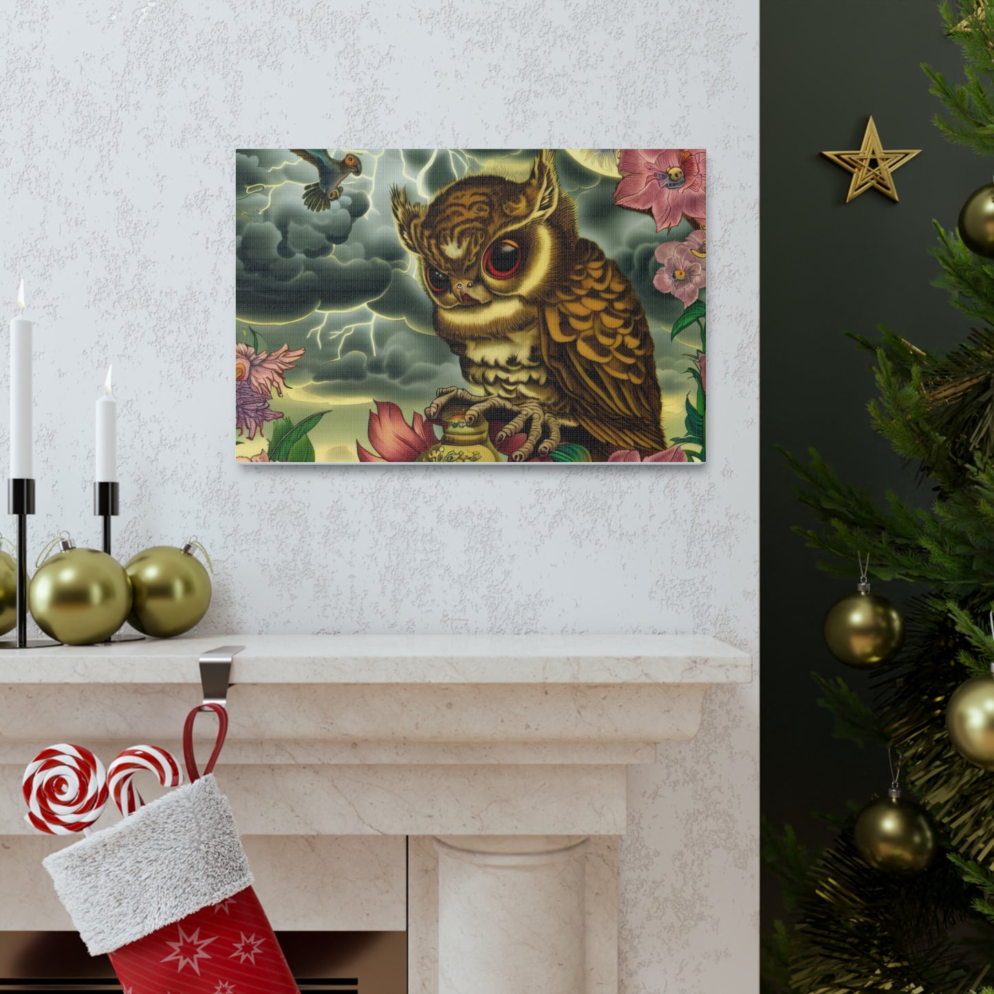 Indiana Owl - Canvas Wall Art