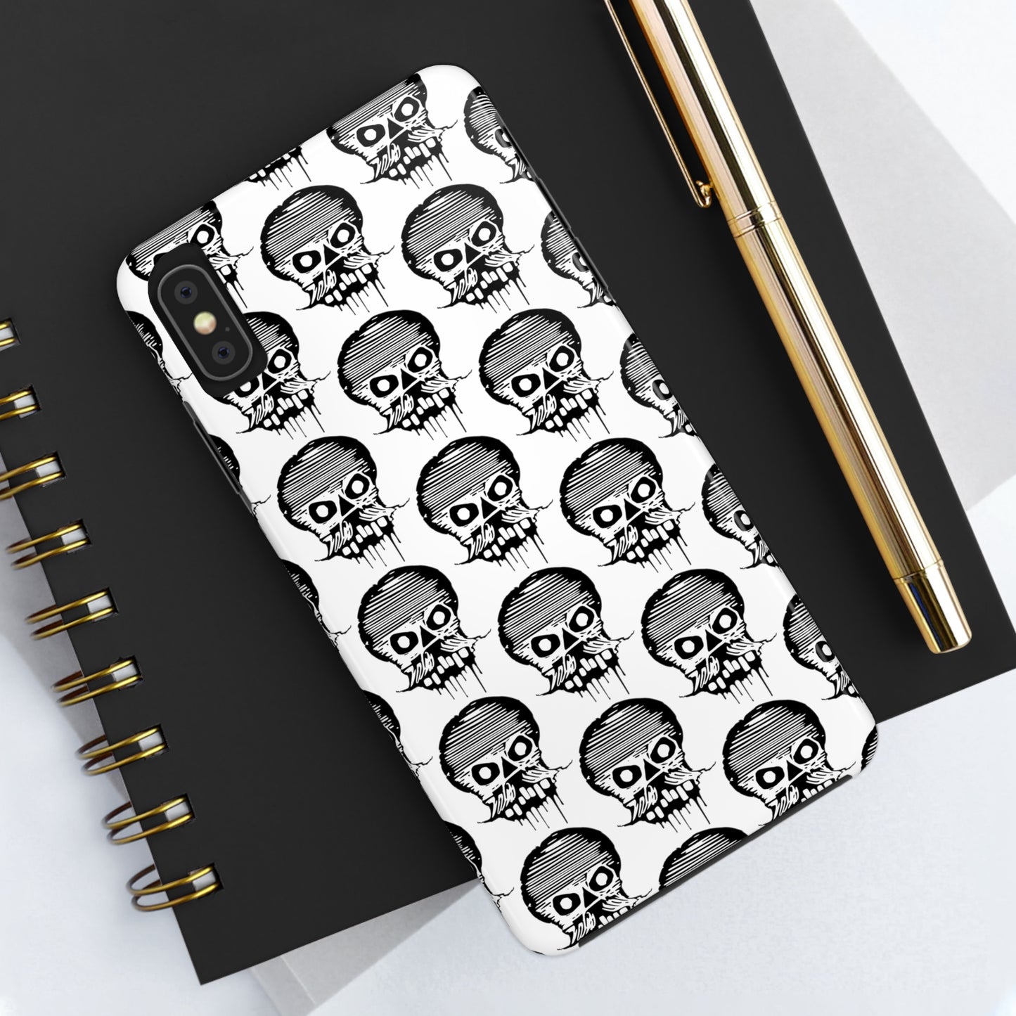 Skull White Tough Phone Case