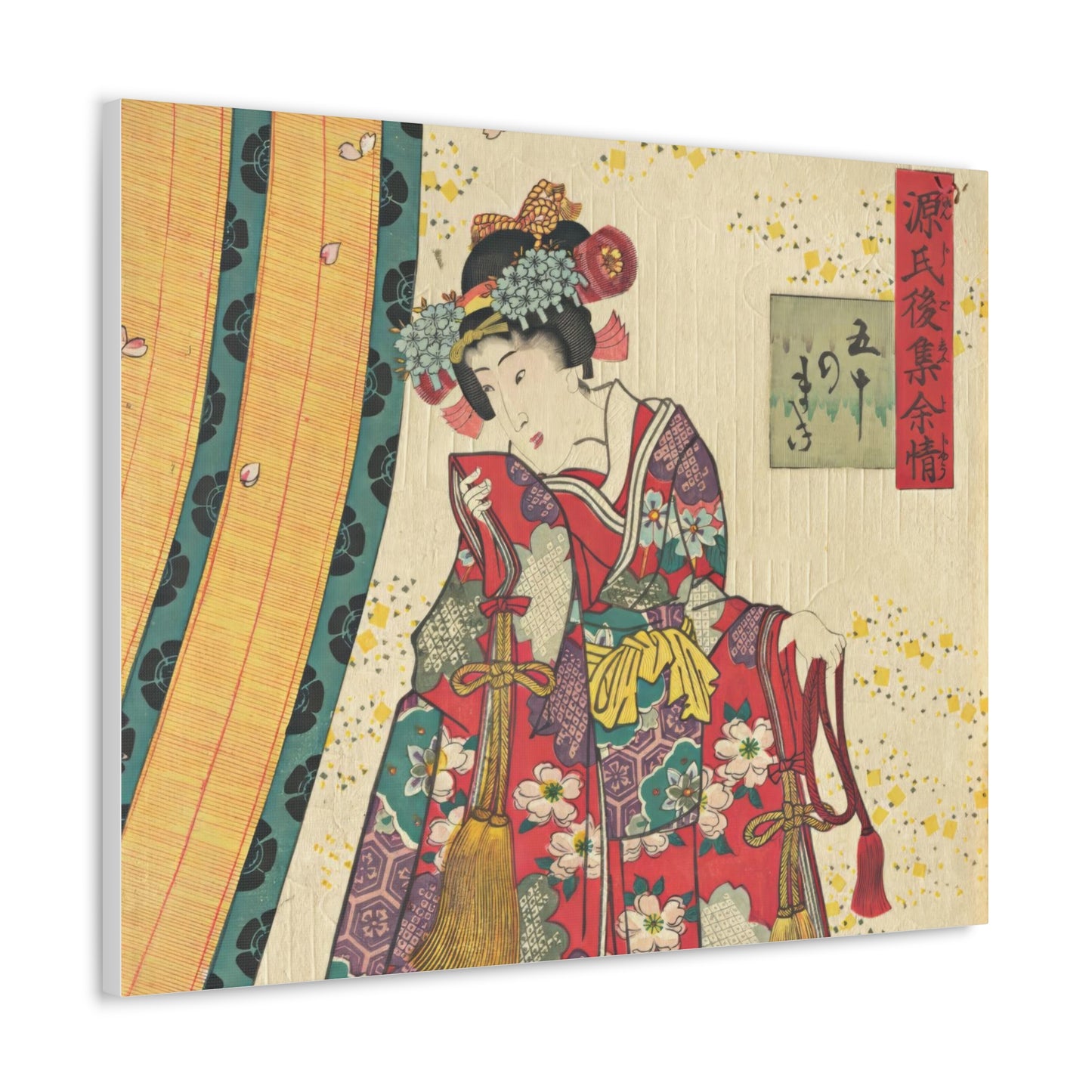 Utagawa Kunisada - Parody of the Third Princess and Kashiwagi Wall Art