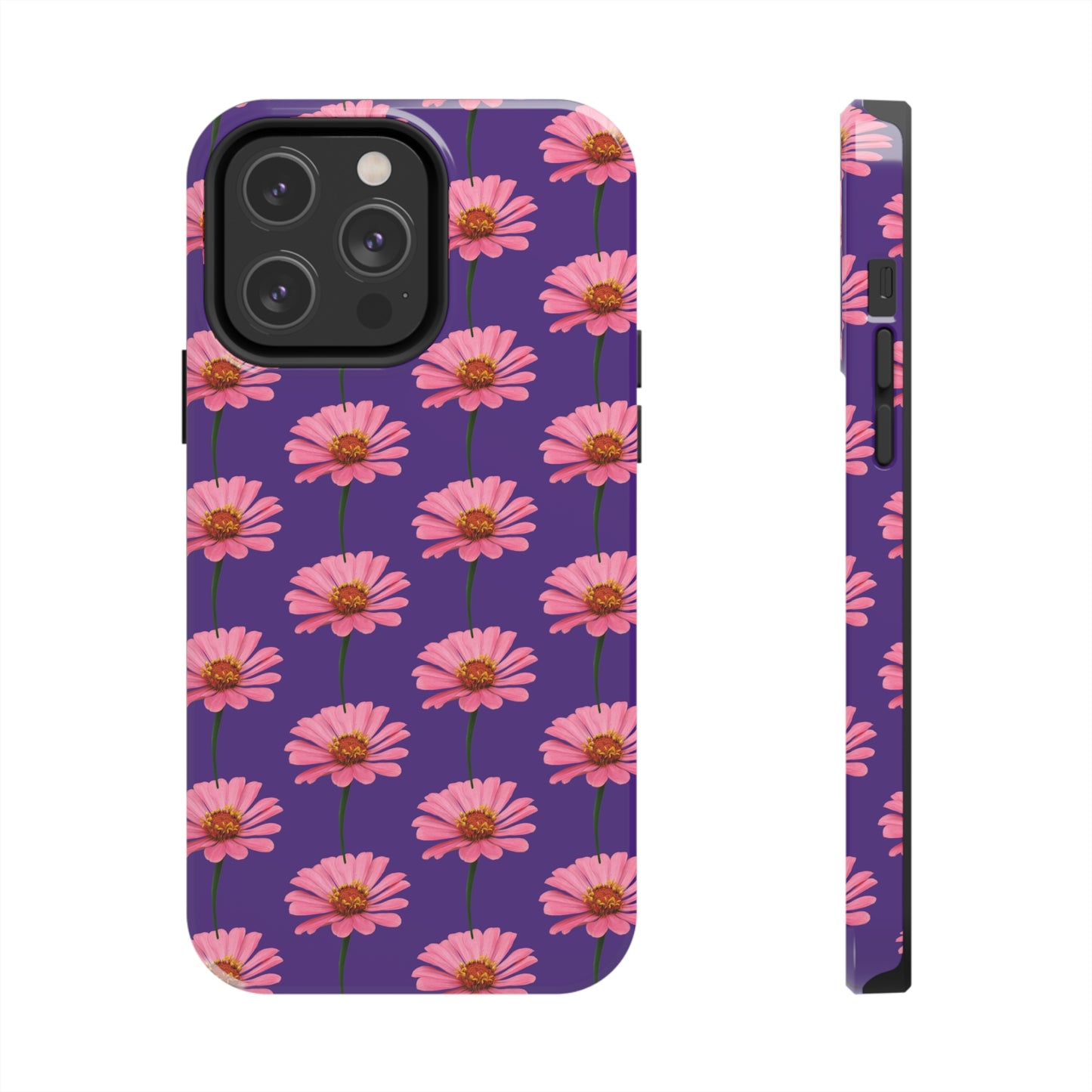 Pink Zinnia Purple Tough Phone Case