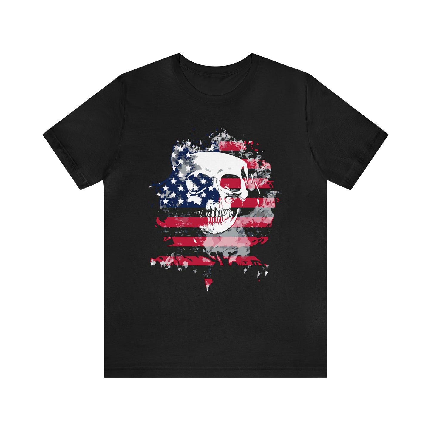 Skull and Flag Unisex Jersey Short Sleeve Tee