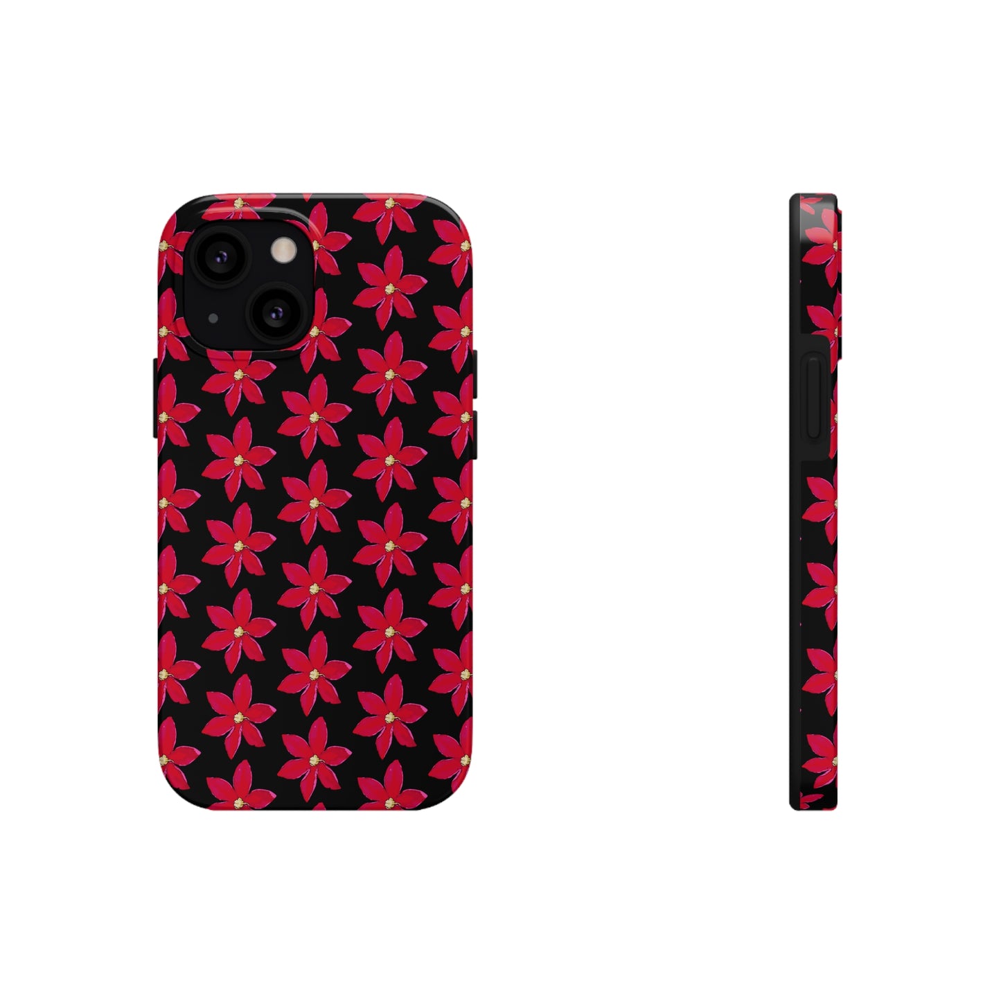 Regency Clematis Black Tough Phone Case