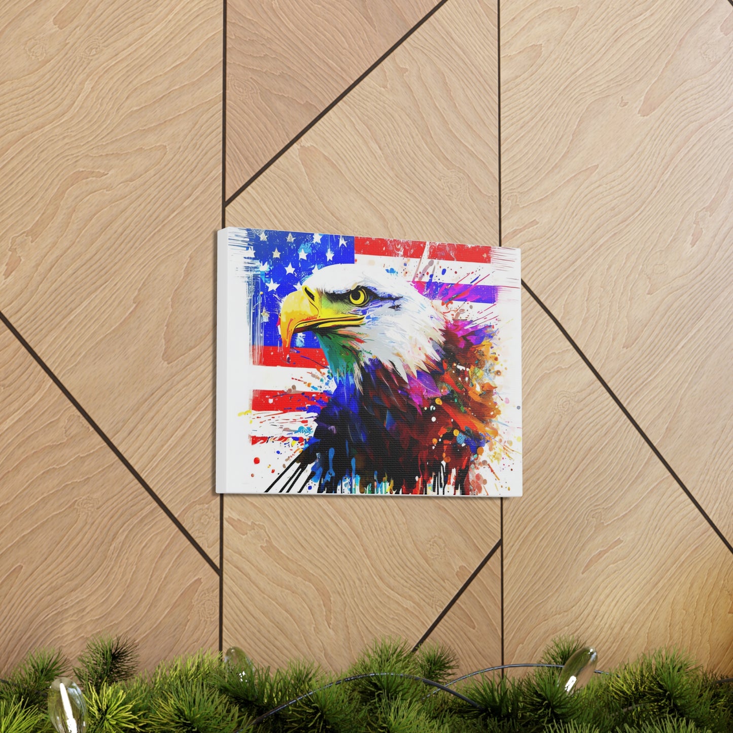 American Eagle Flag  - Canvas Wall Art