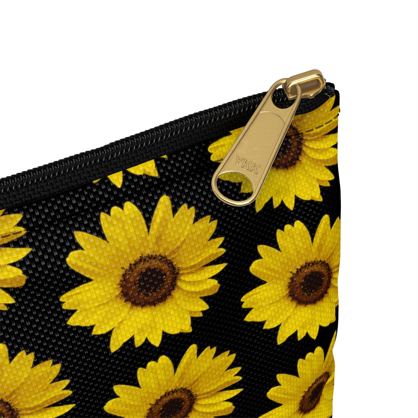 Sunflower Black Accessory Pouch