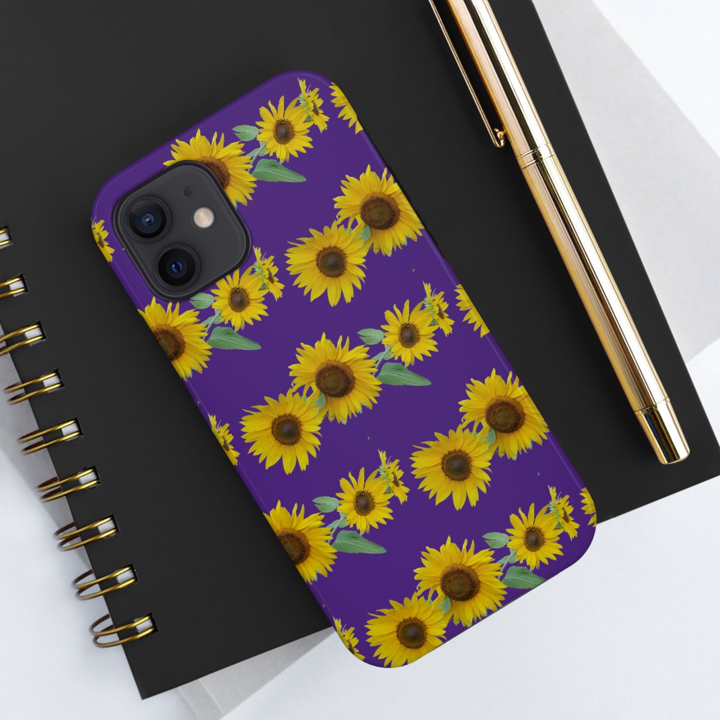 Sunflower Cluster Purple Tough Phone Case