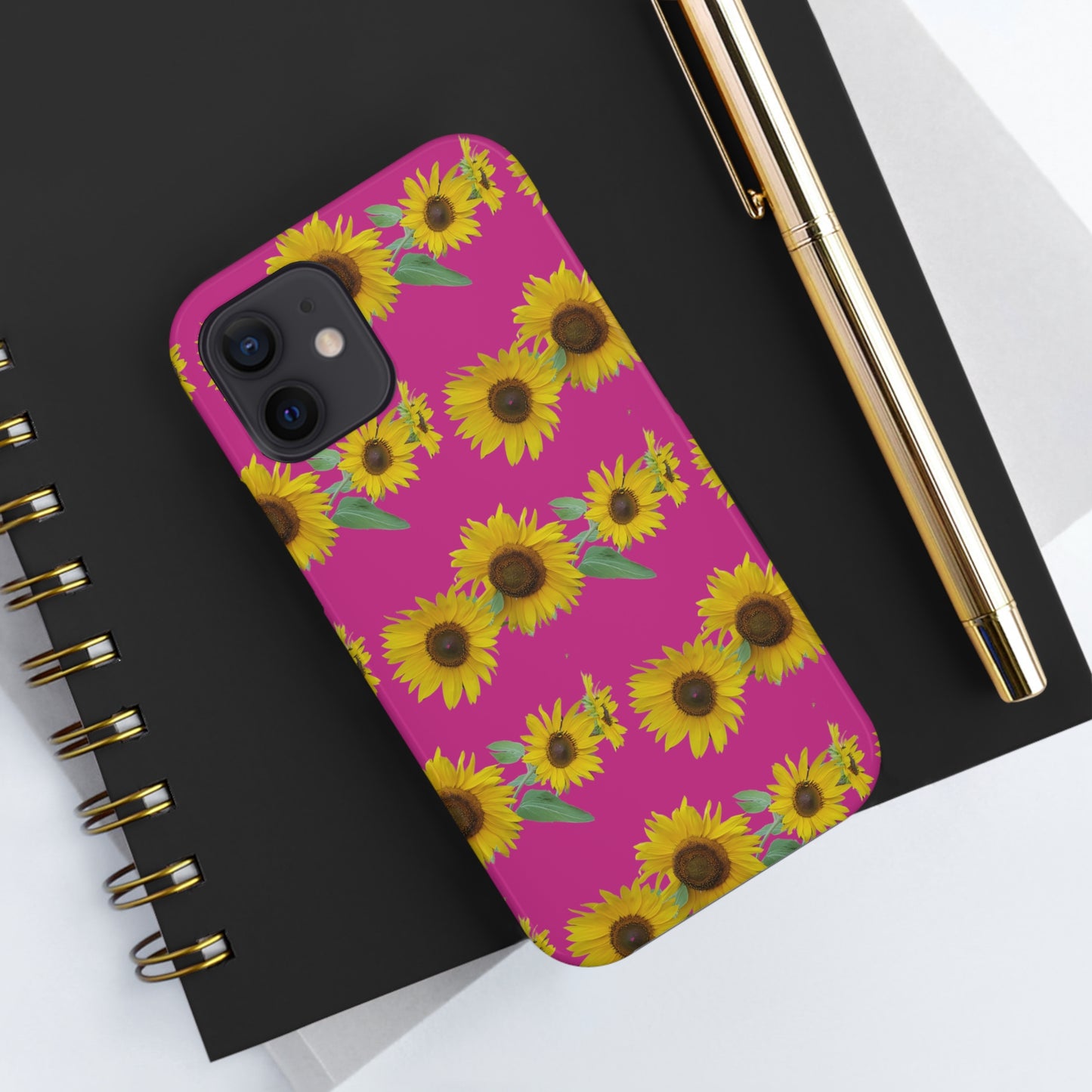 Sunflower Cluster Pink Tough Phone Case