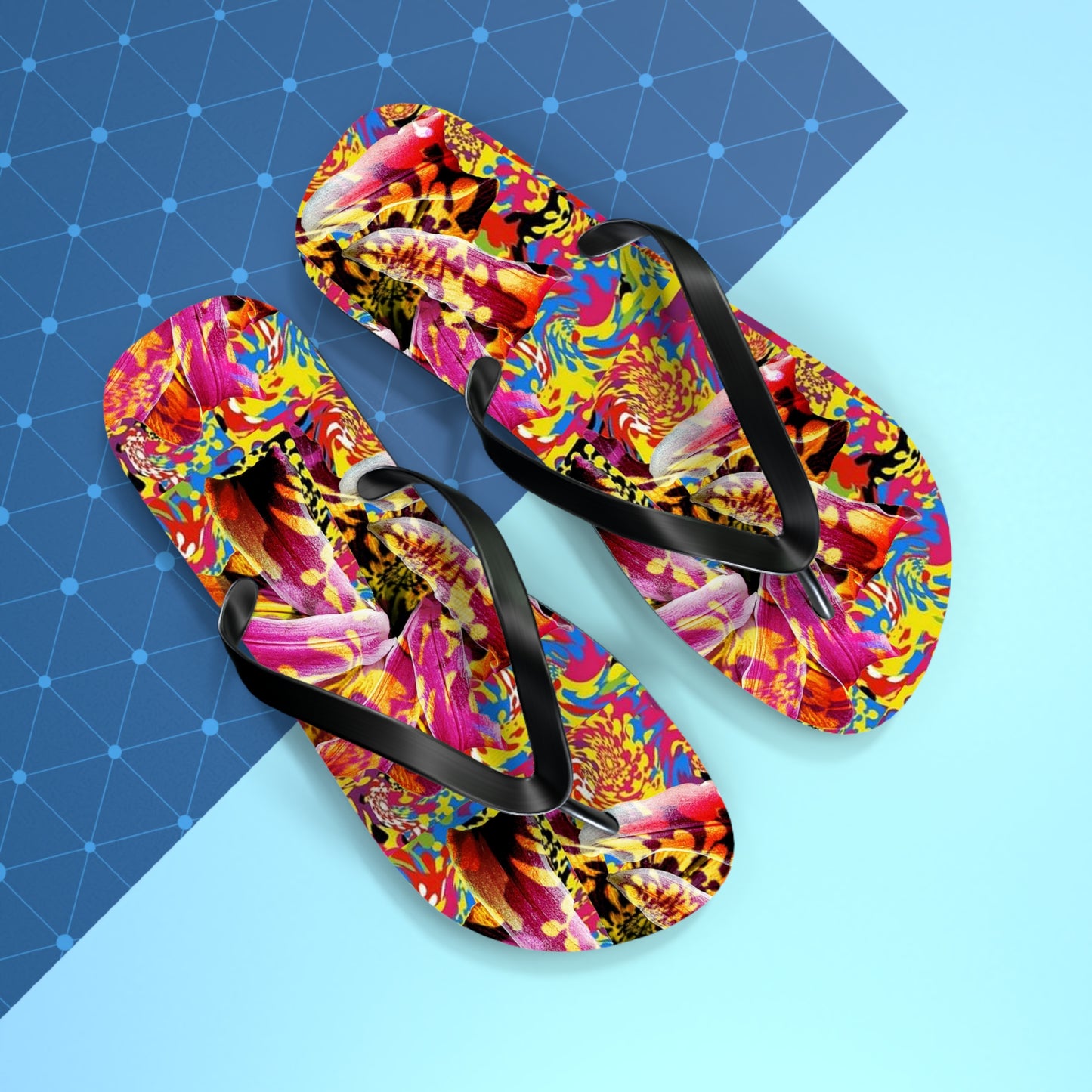 Floral Fiesta Flip Flops