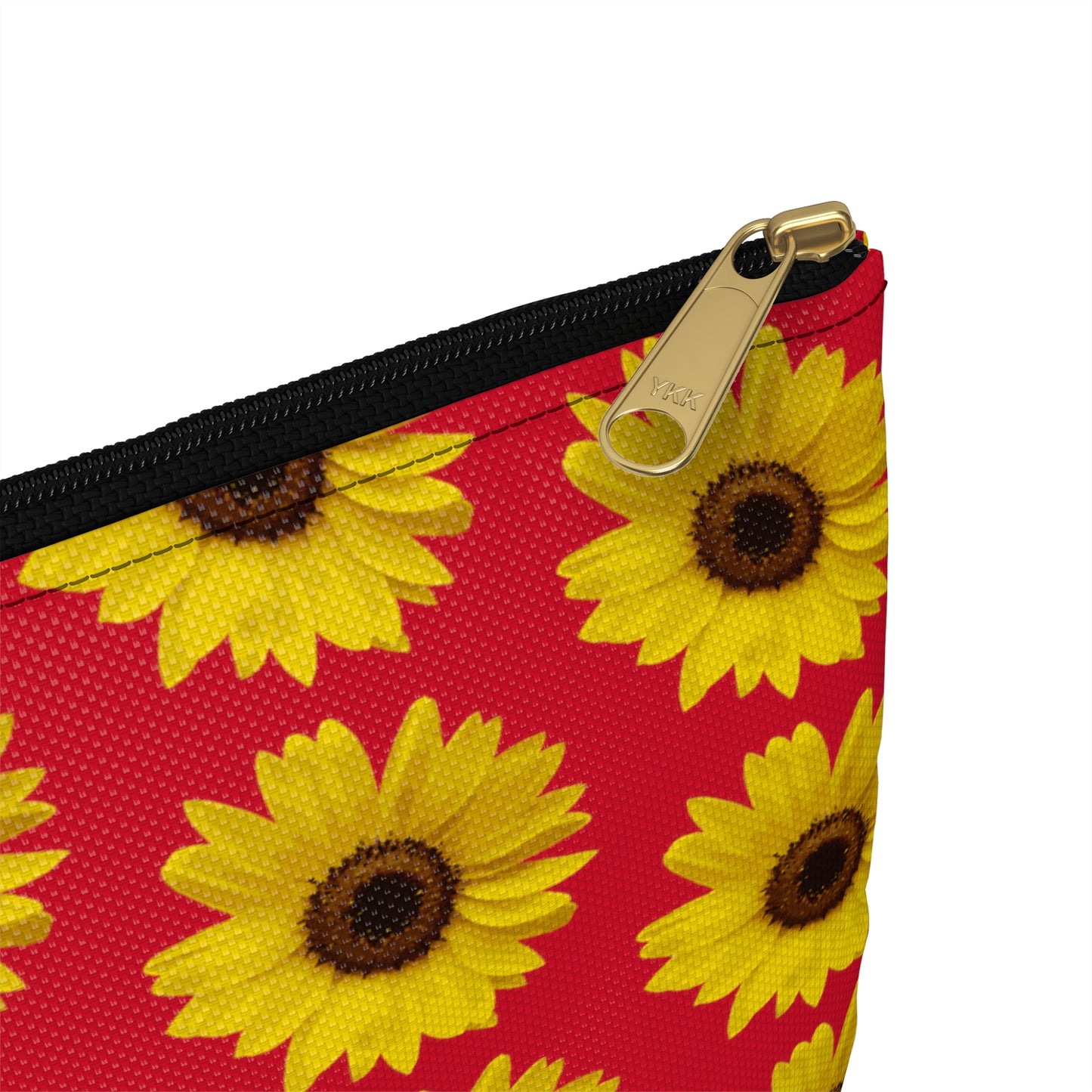 Sunflower Red Accessory Pouch