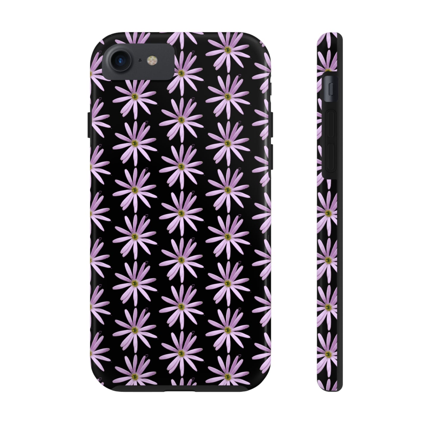 Aster Black Tough Phone Case