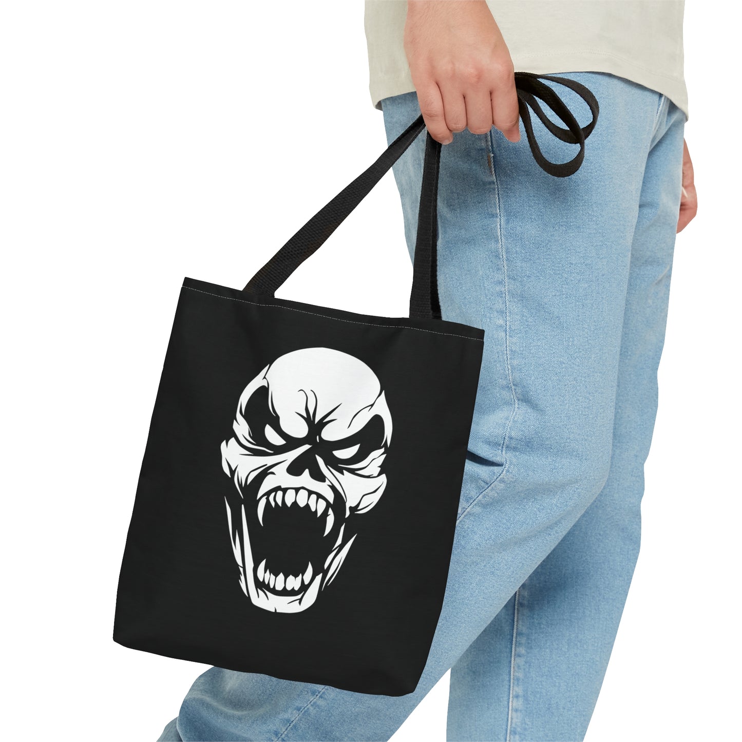 Wide Skull Tote Bag