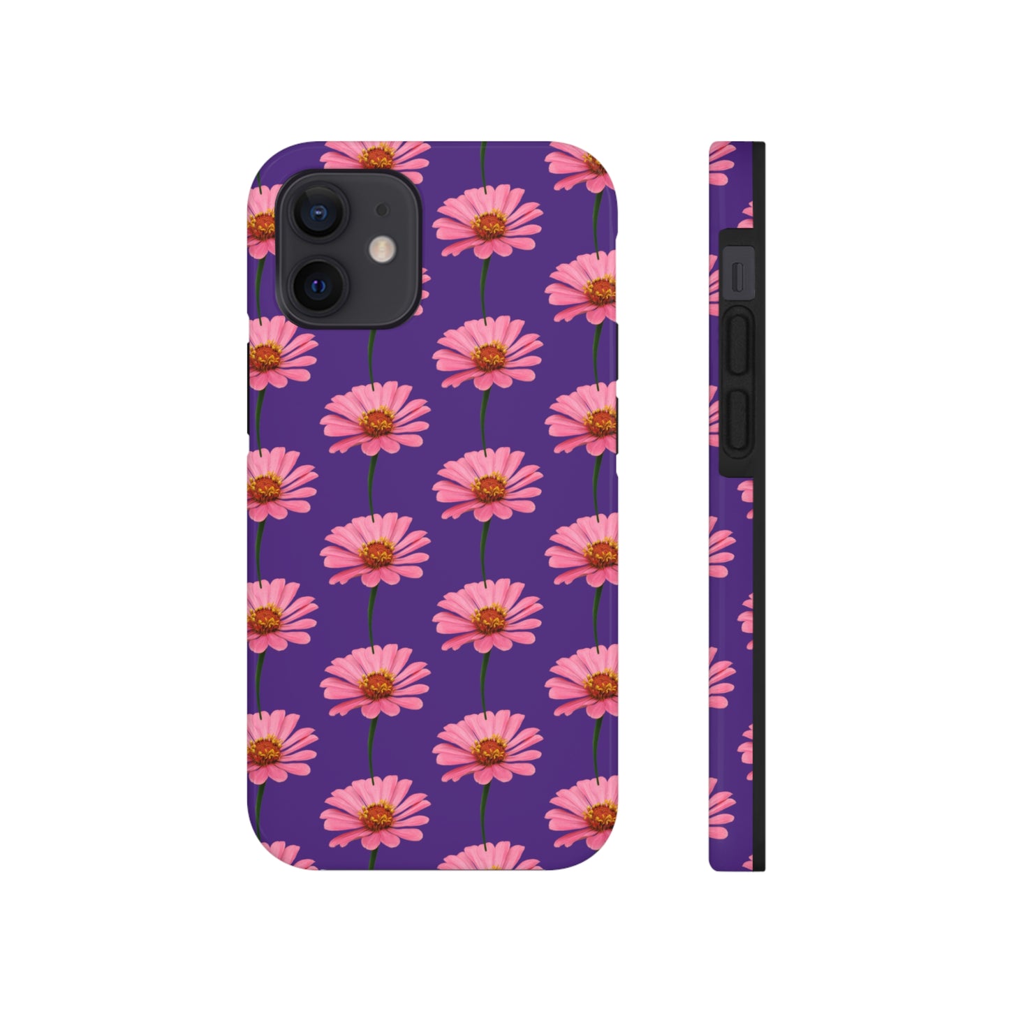 Pink Zinnia Purple Tough Phone Case