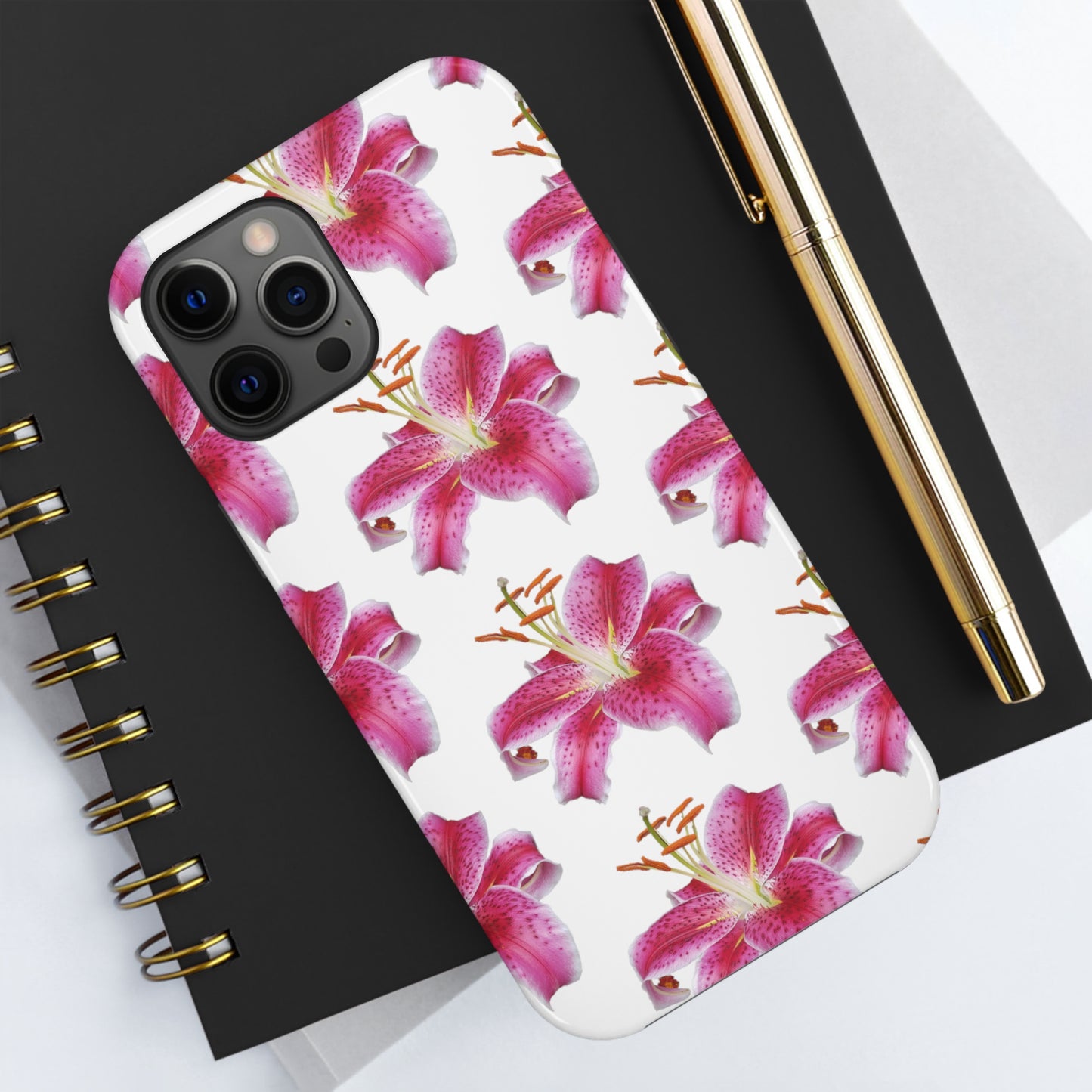 Stargazer Lily White Tough Phone Case