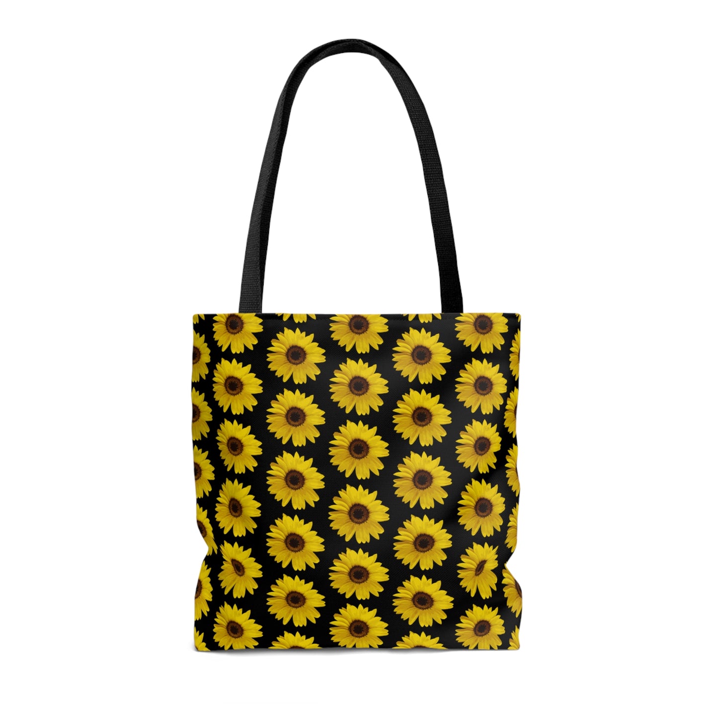 Sunflower Black Tote Bag