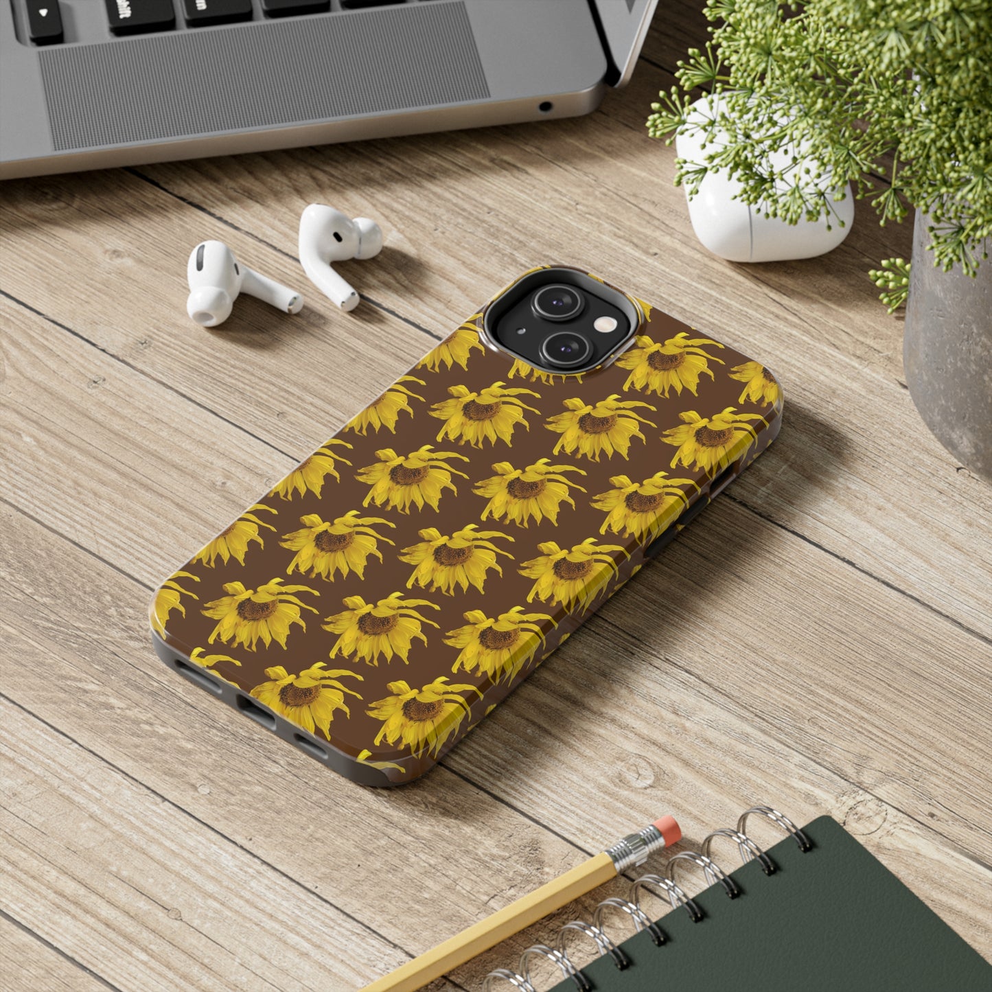 Fall Sunflower Brown Tough Phone Case