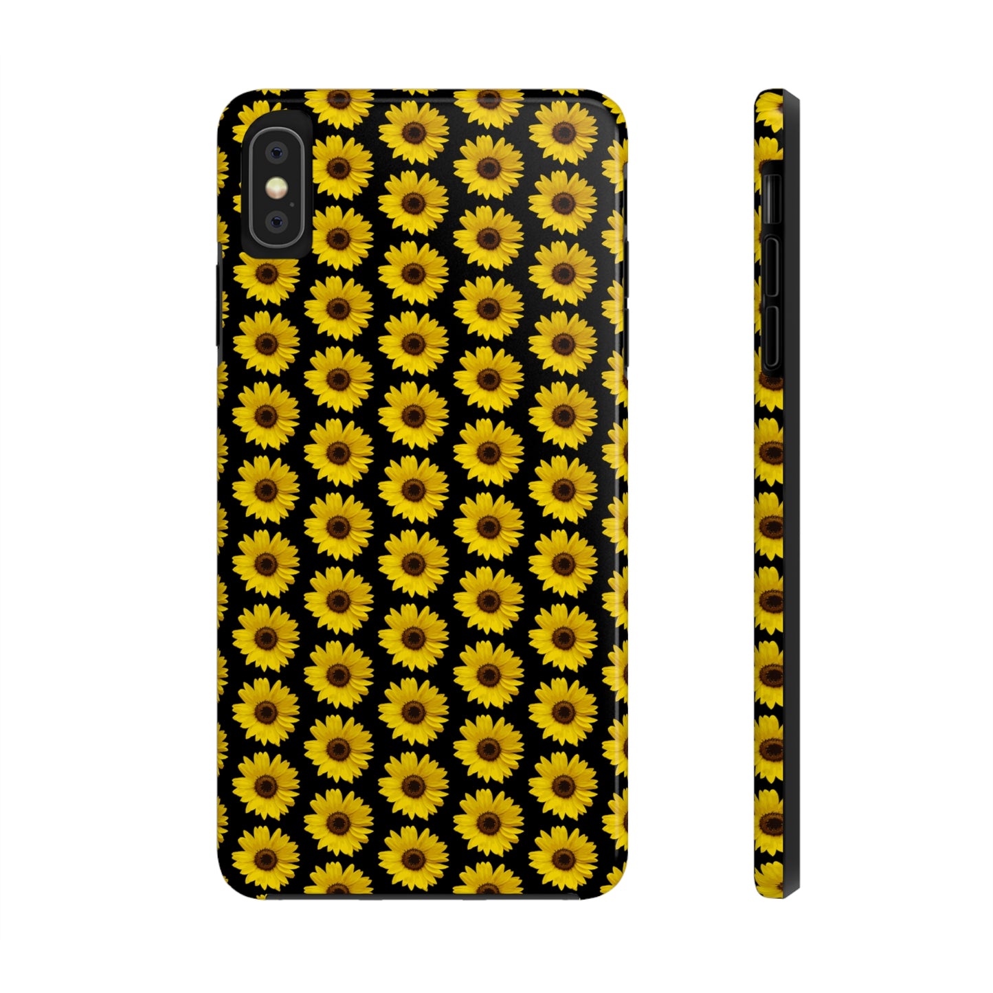 Sunflower Black Tough Phone Case