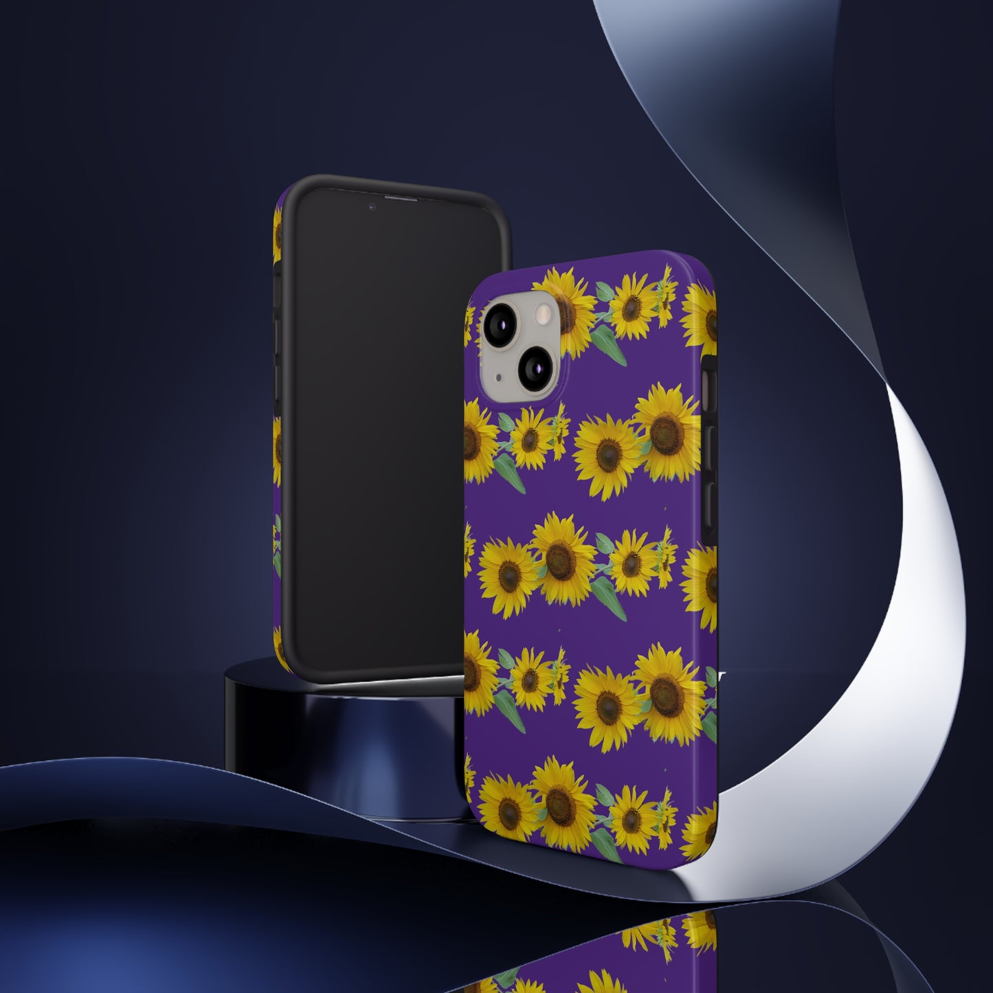 Sunflower Cluster Purple Tough Phone Case