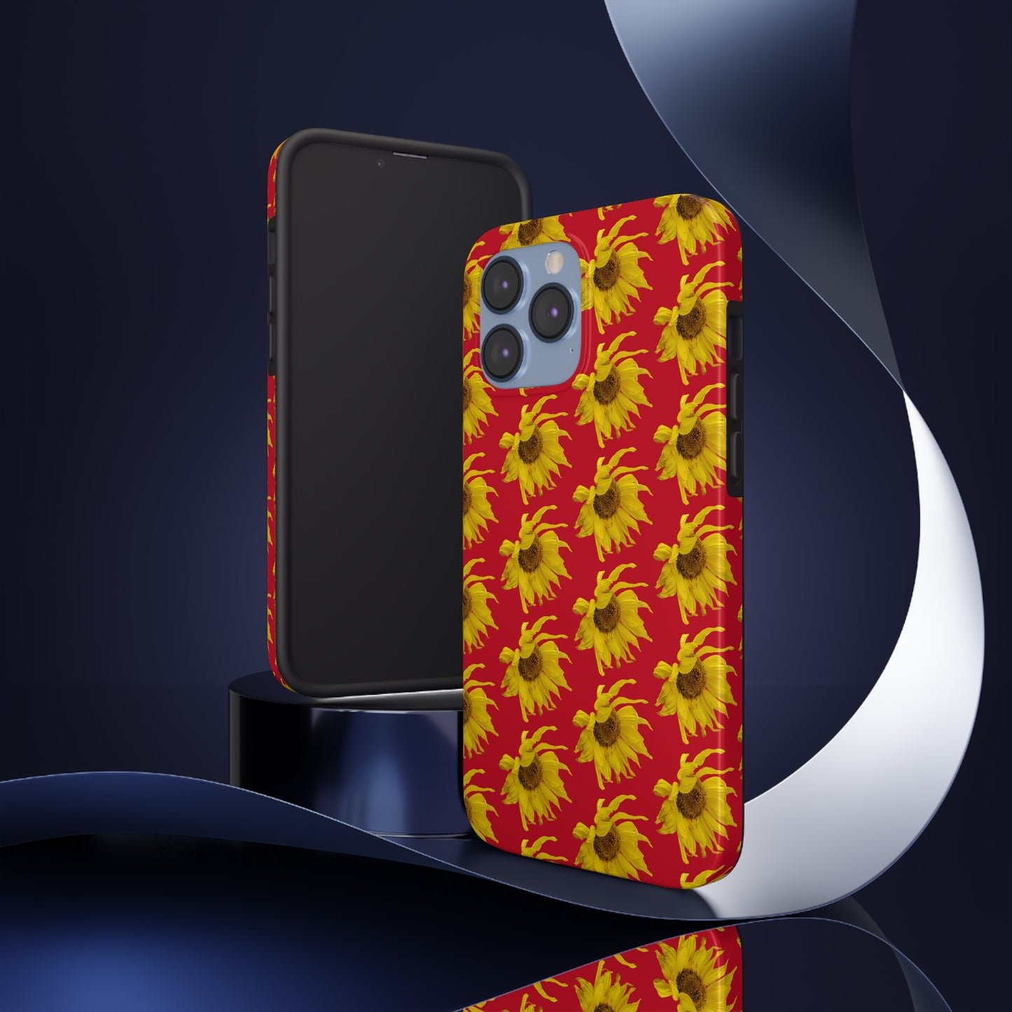 Fall Sunflower Red Tough Phone Case