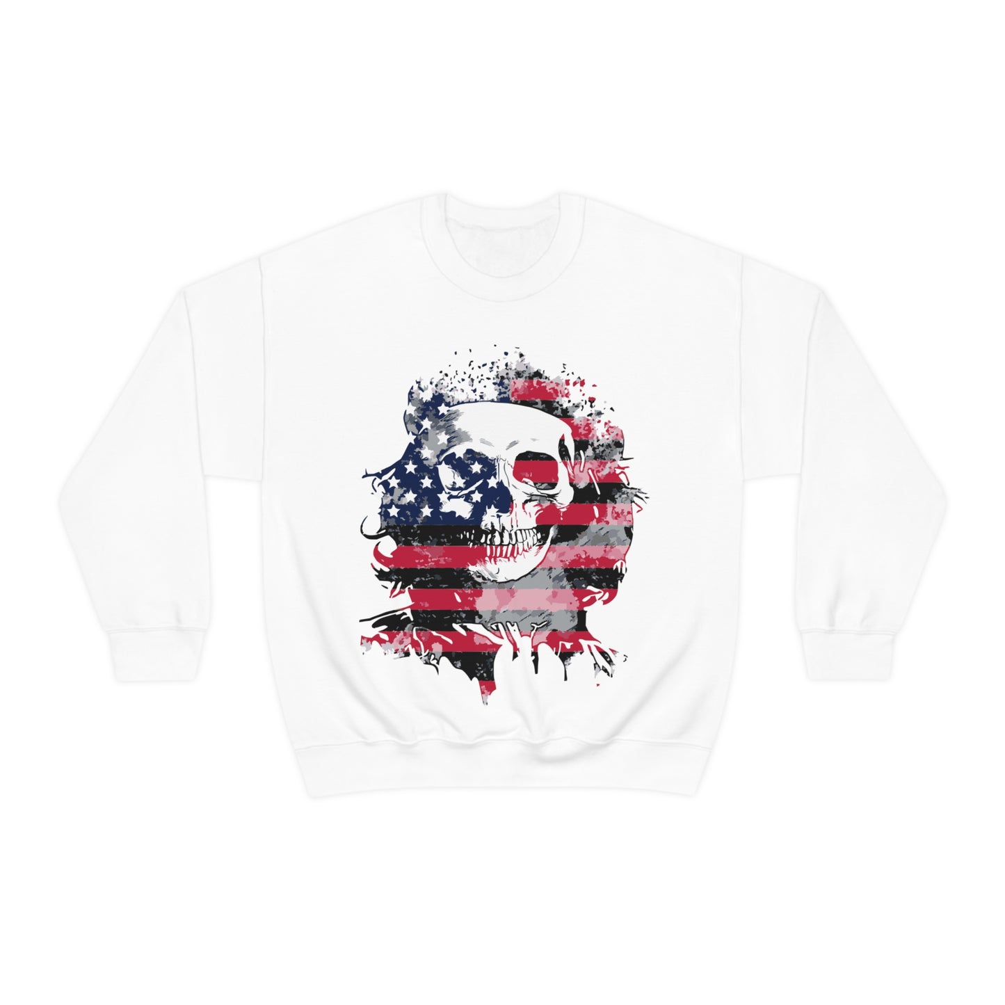 Skull and Flag Unisex Heavy Blend™ Crewneck Sweatshirt