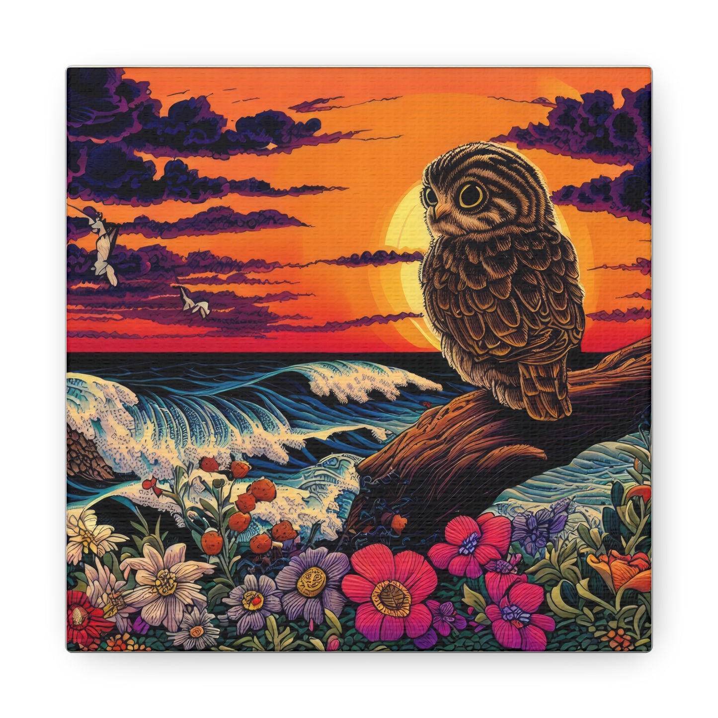 Wisconsin Owl  - Canvas Wall Art