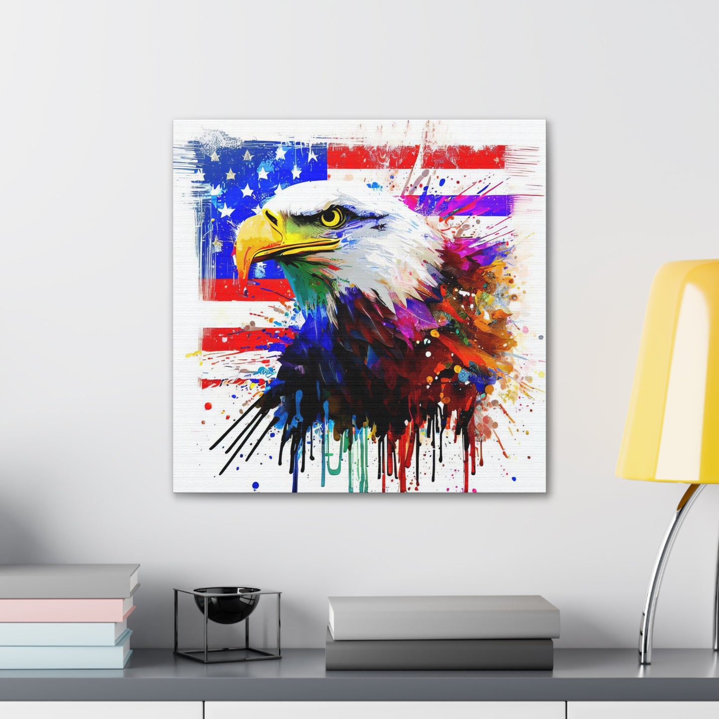 American Eagle Flag  - Canvas Wall Art