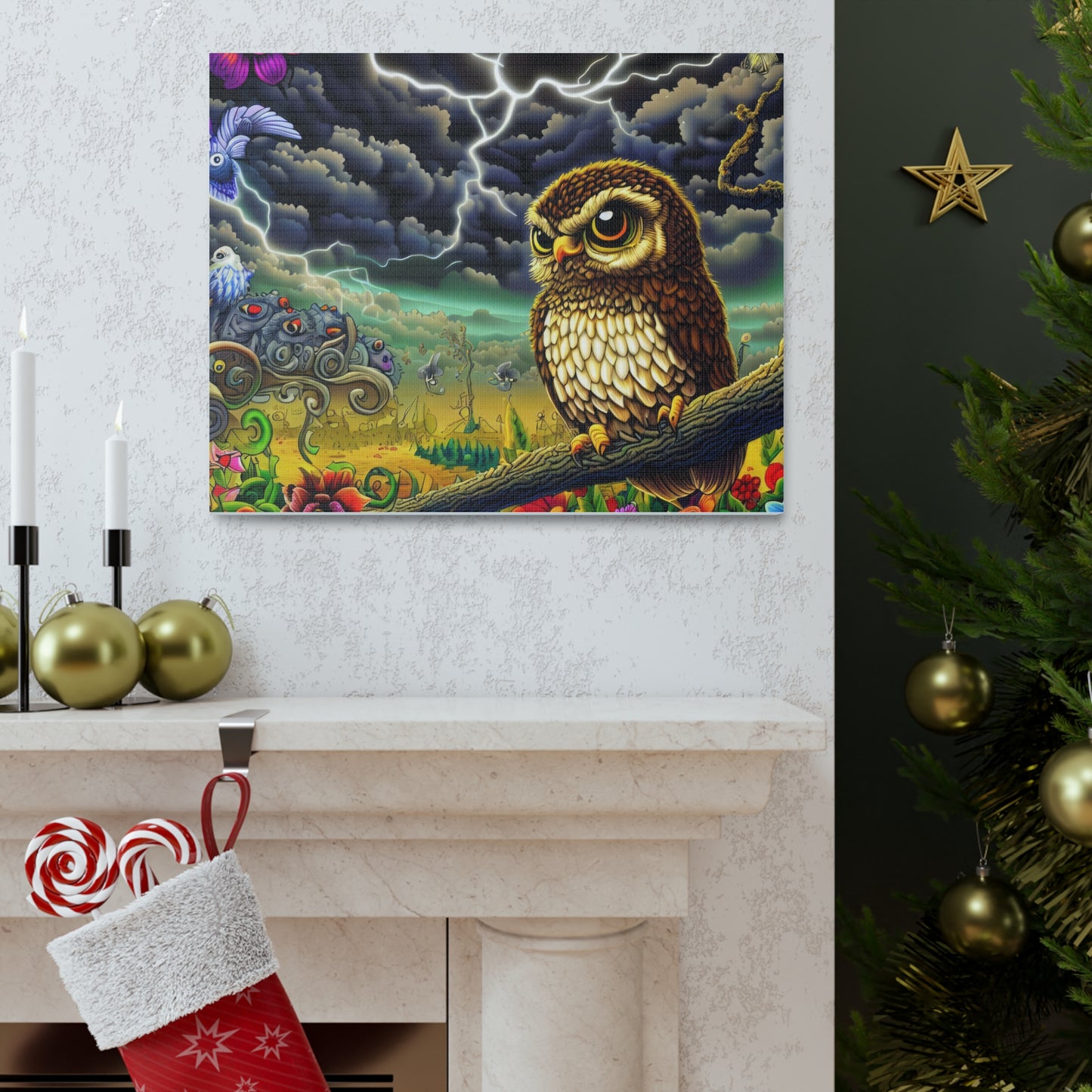 Oklahoma Owl - Canvas Wall Art