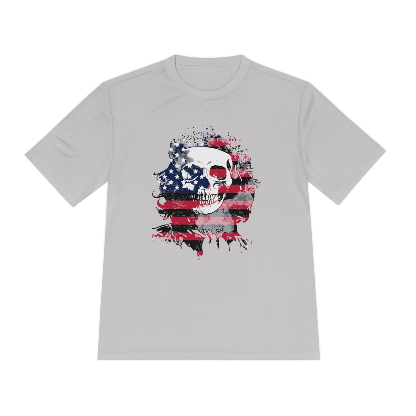 Skull and Flag Unisex Moisture Wicking Tee