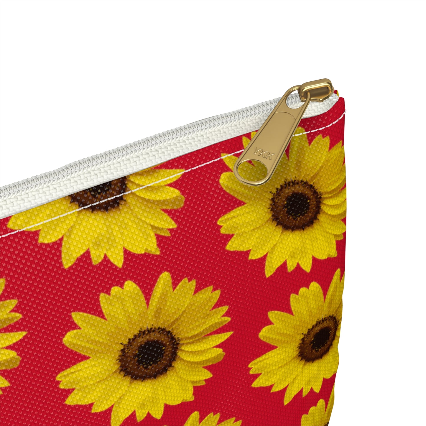 Sunflower Red Accessory Pouch