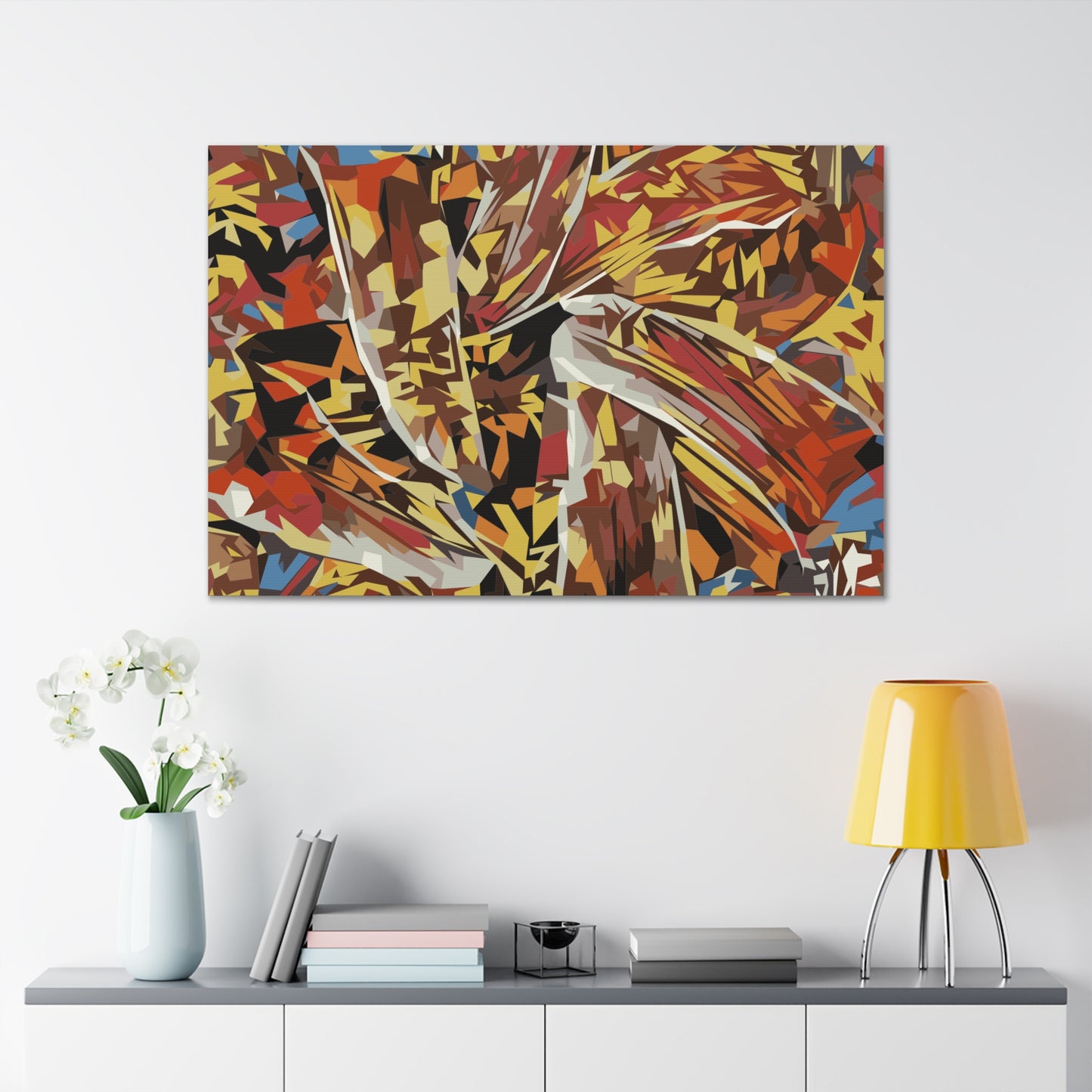 Abstract Floral Fiesta Canvas Gallery Wraps