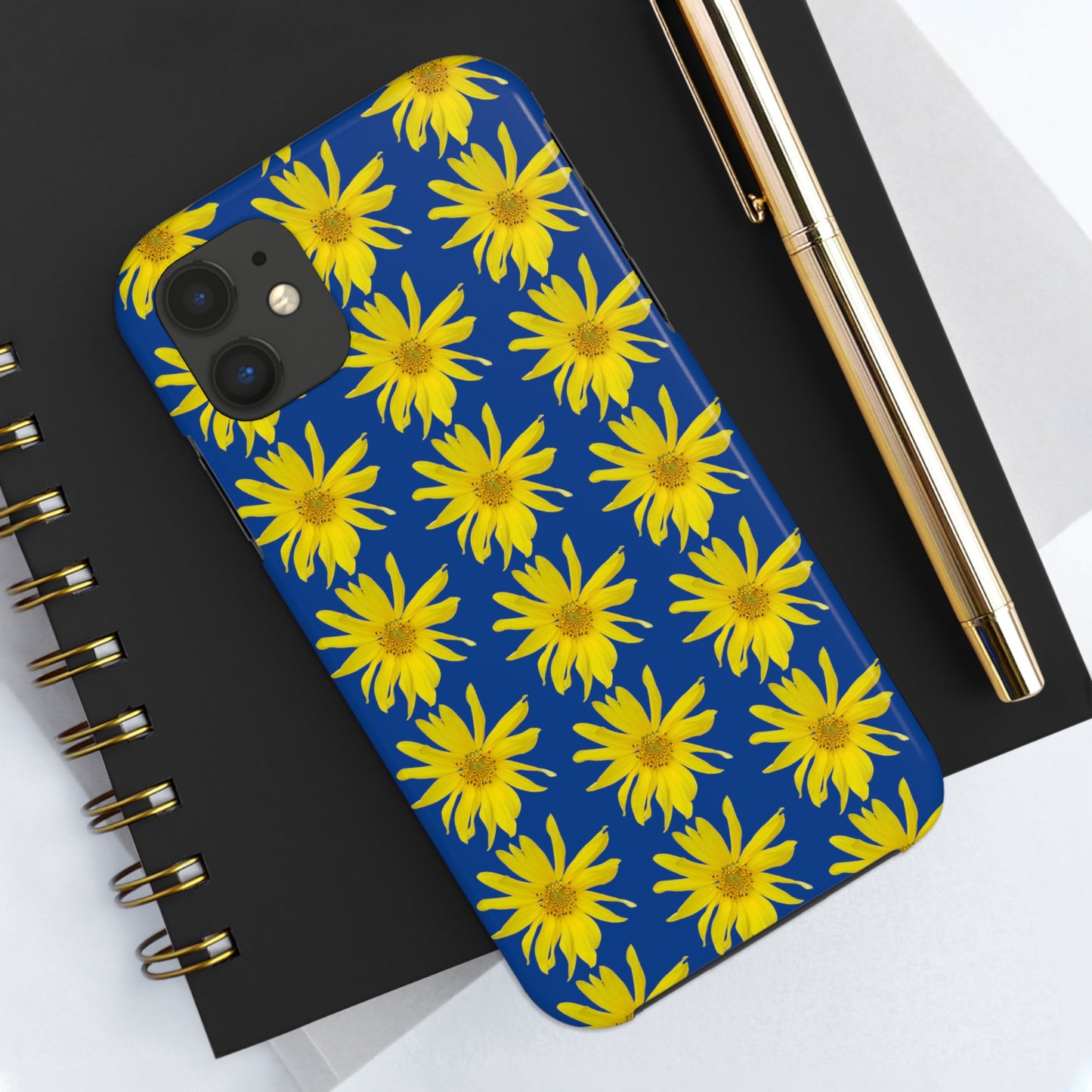 Wild Sunflower Blue Tough Phone Case