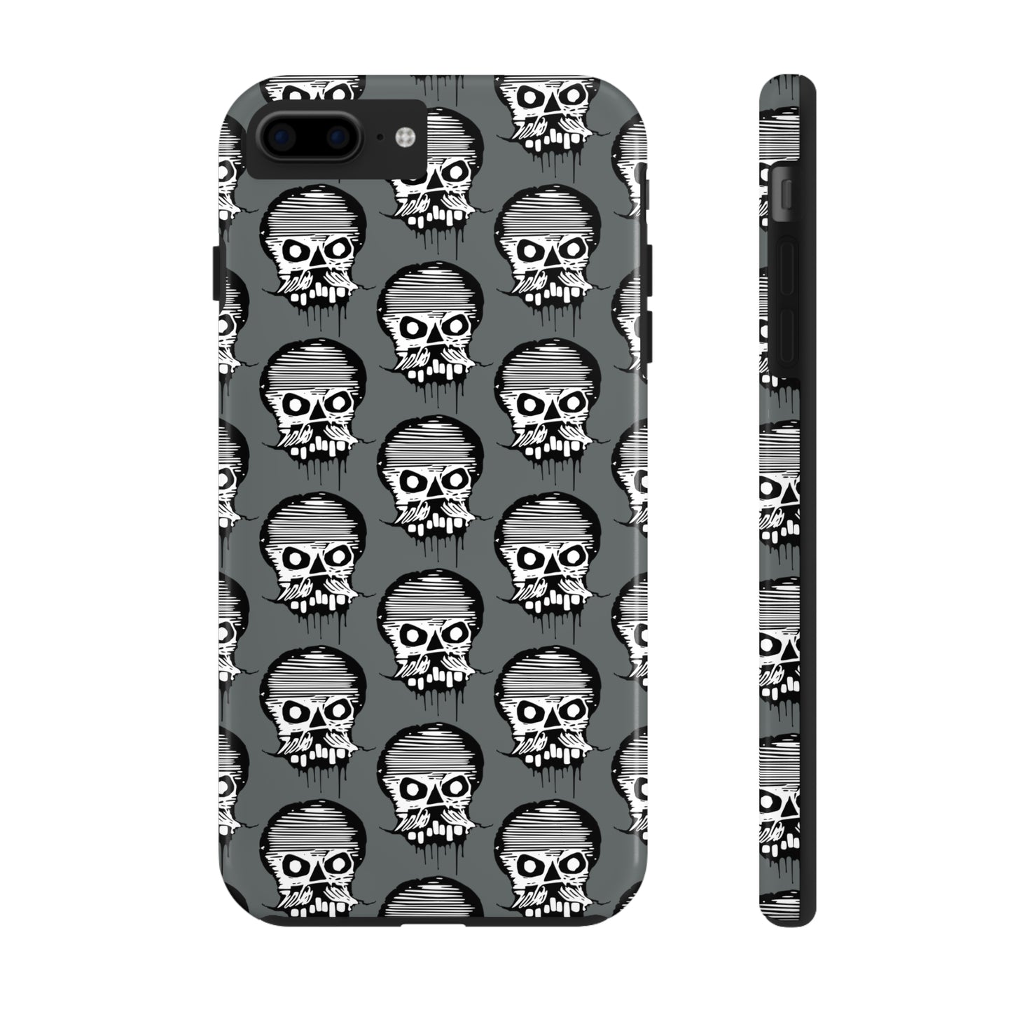 Skull Grey Tough Phone Case