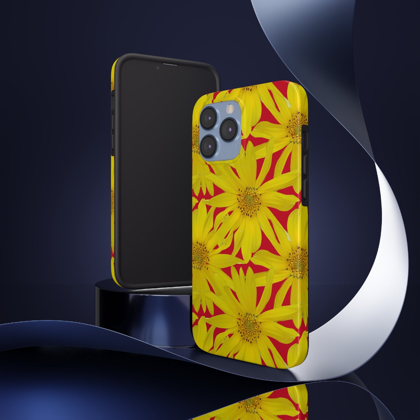 Big Sunflower Red Tough Phone Case