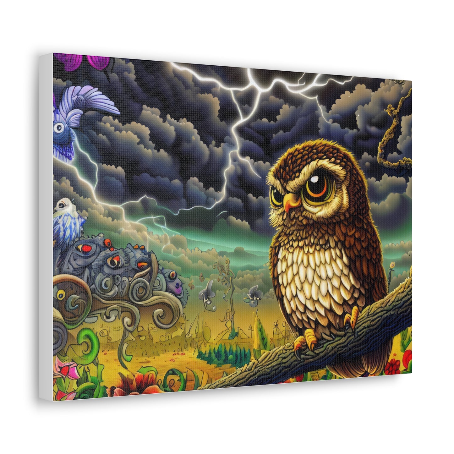 Oklahoma Owl - Canvas Wall Art