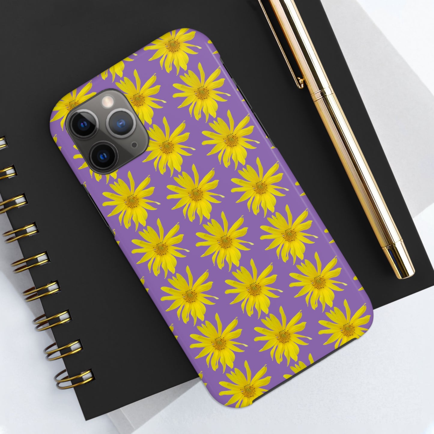 Wild Sunflower Purple Tough Phone Case