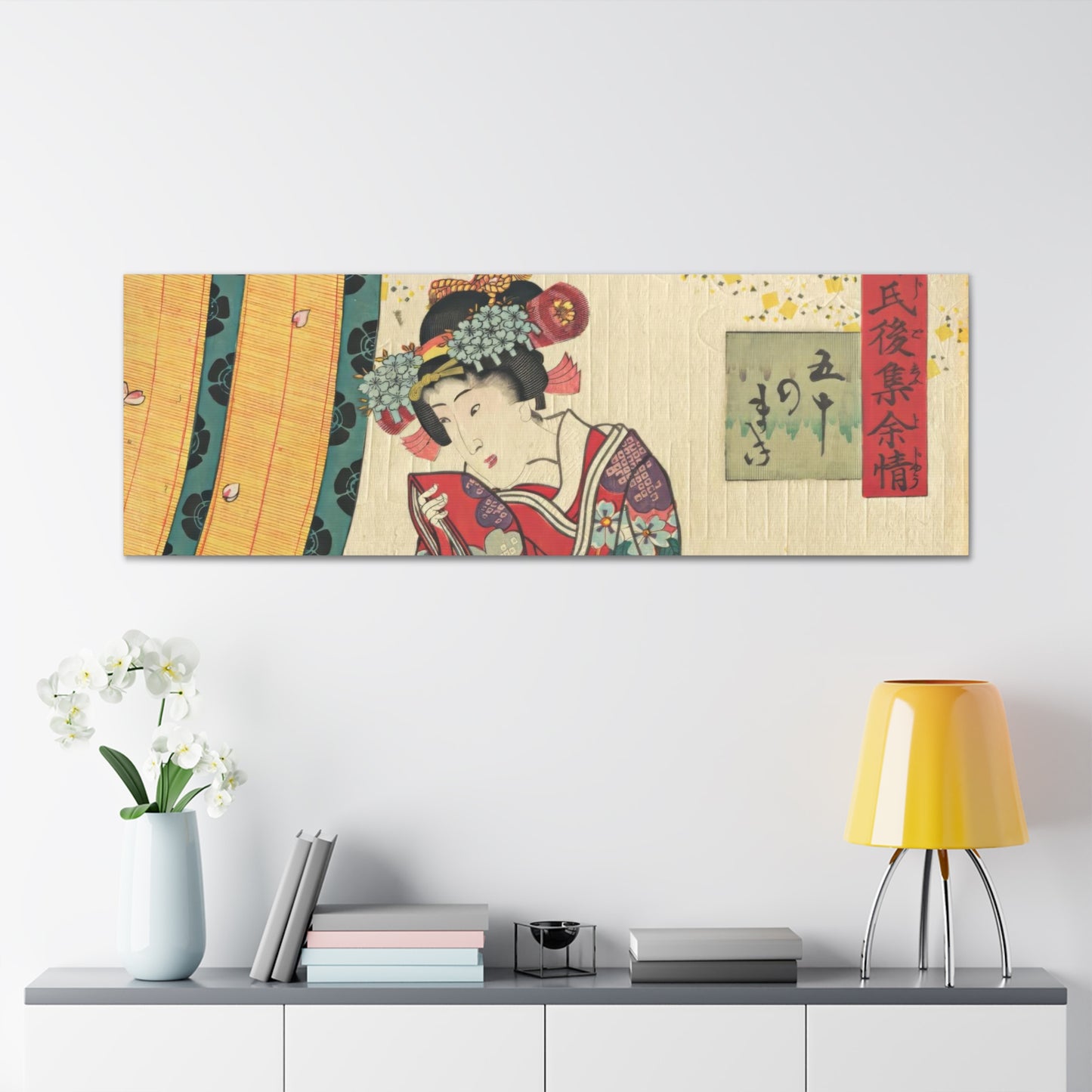 Utagawa Kunisada - Parody of the Third Princess and Kashiwagi Wall Art