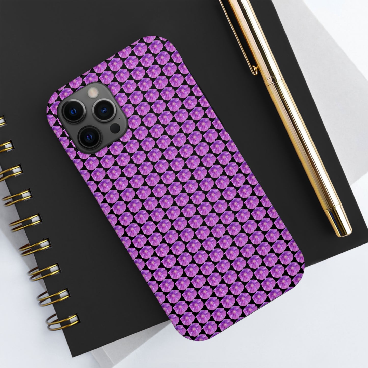 Purple Morning Glory Tough Phone Case