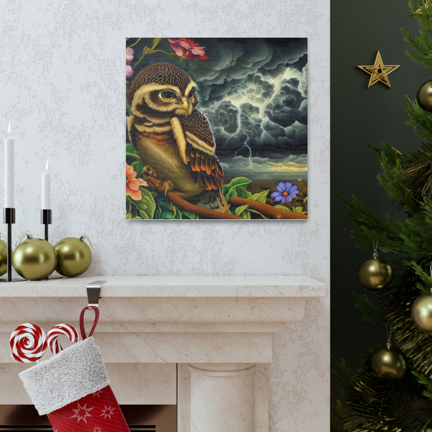 Aeolus Owl - Canvas Wall Art