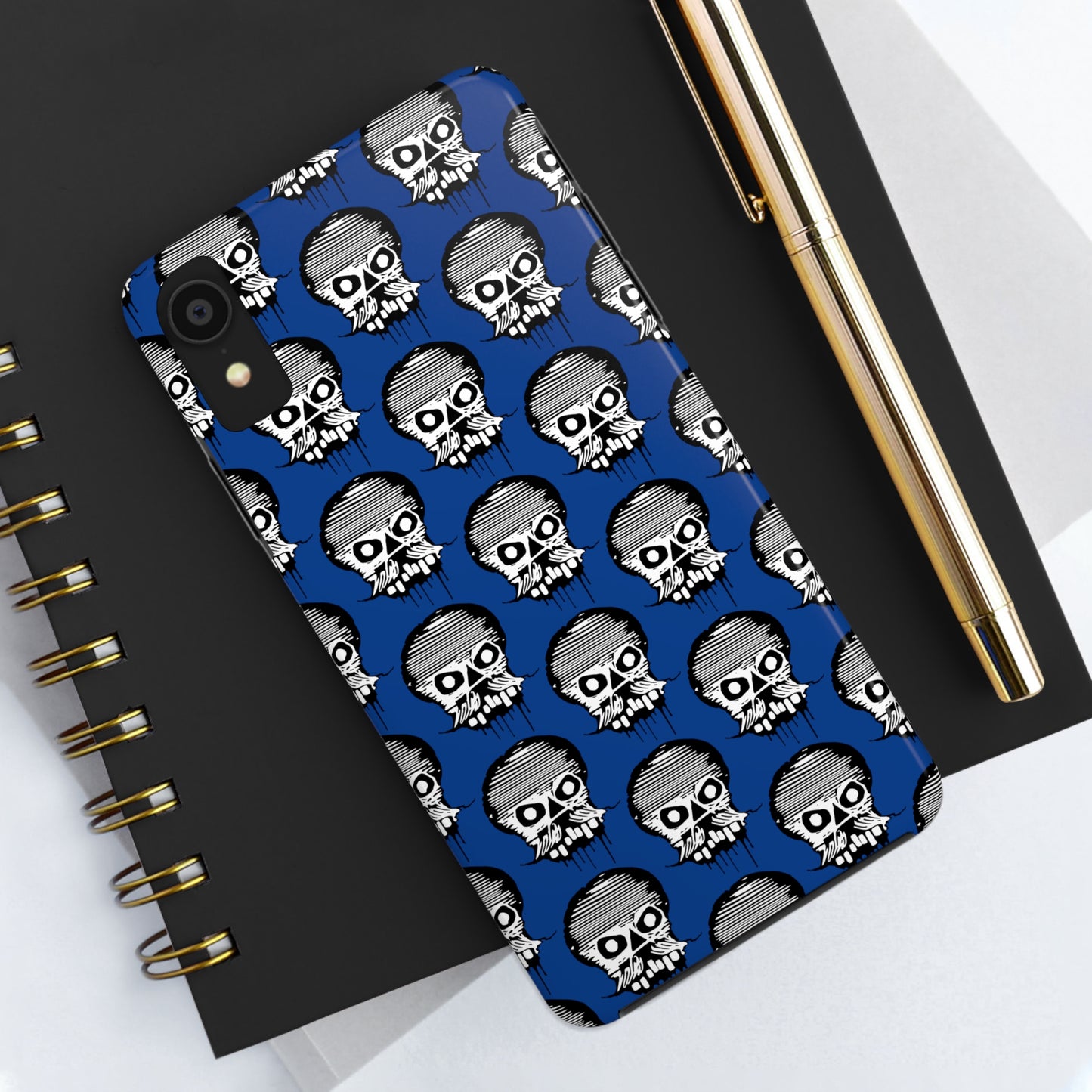 Skull Blue Tough Phone Case